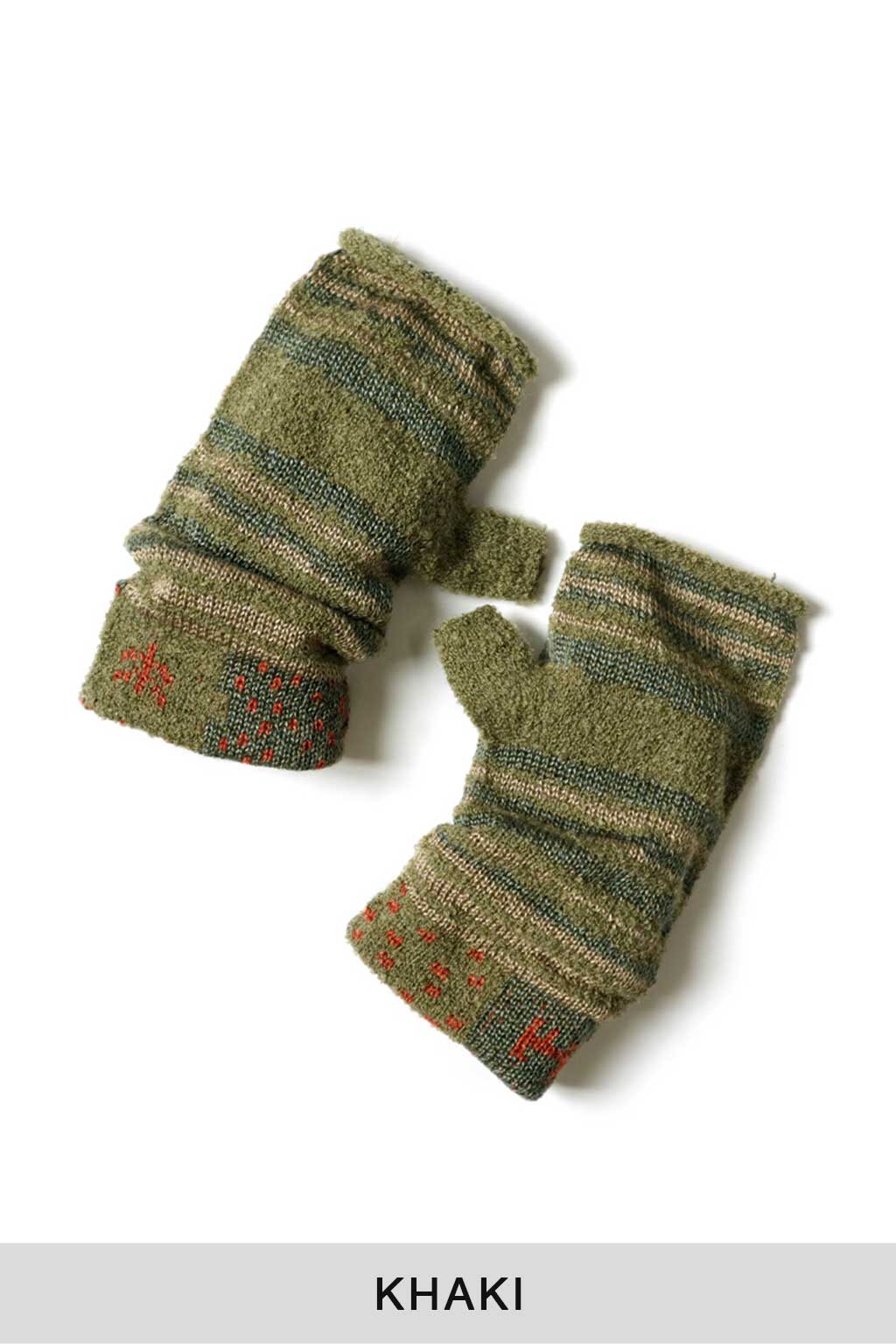 Kapital GABBEH Patchwork 2Ways Mittens  - 3 Colors