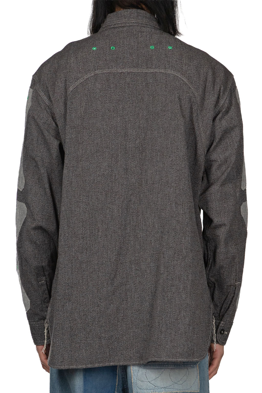 Kapital - Grandrelle 2TONES BONE PATCH Ventilator Workshirt - Charcoal