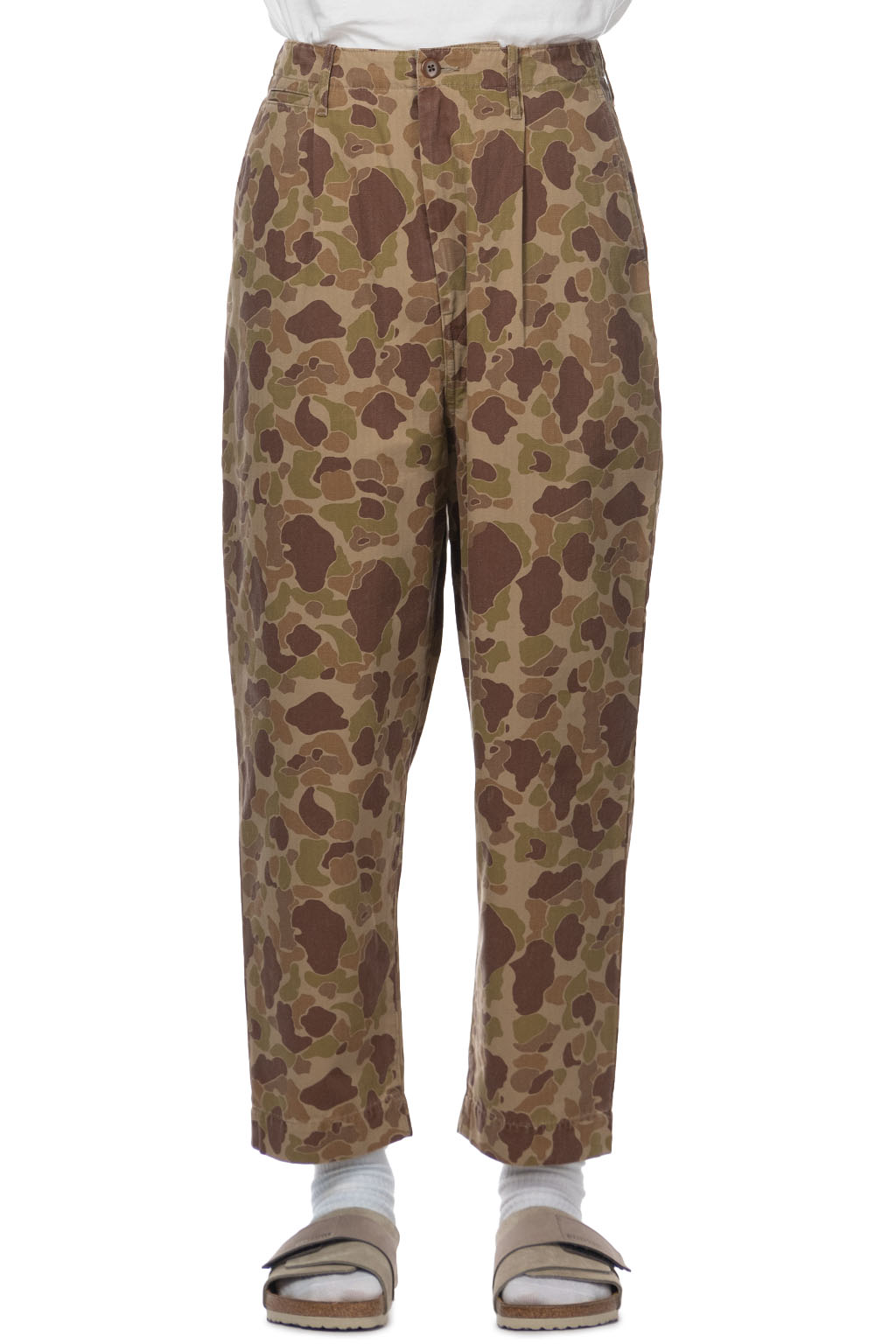 Kapital Herringbong HAPPY PEEK-A-BOO Camo NIME Pants
