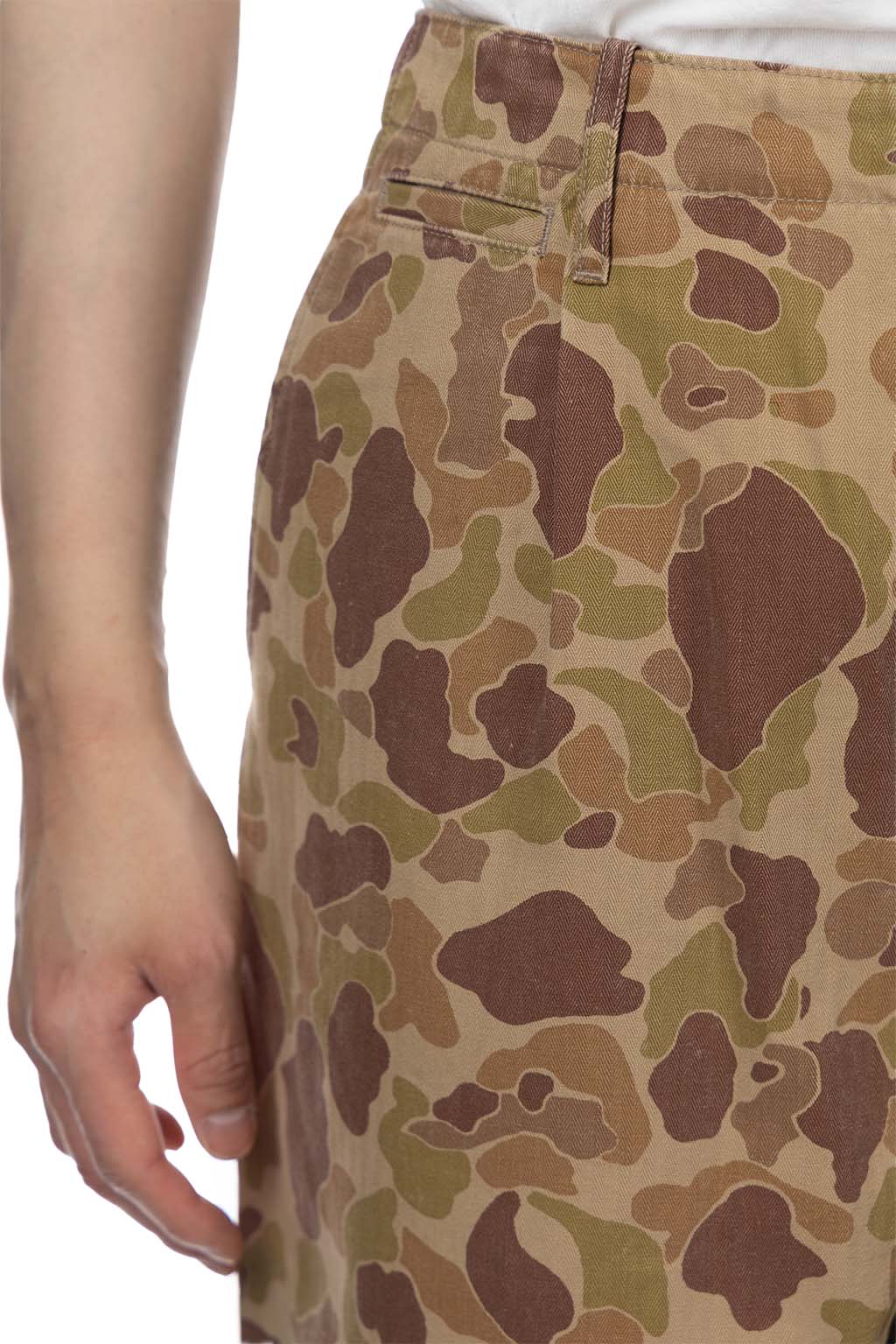 Kapital Herringbong HAPPY PEEK-A-BOO Camo NIME Pants