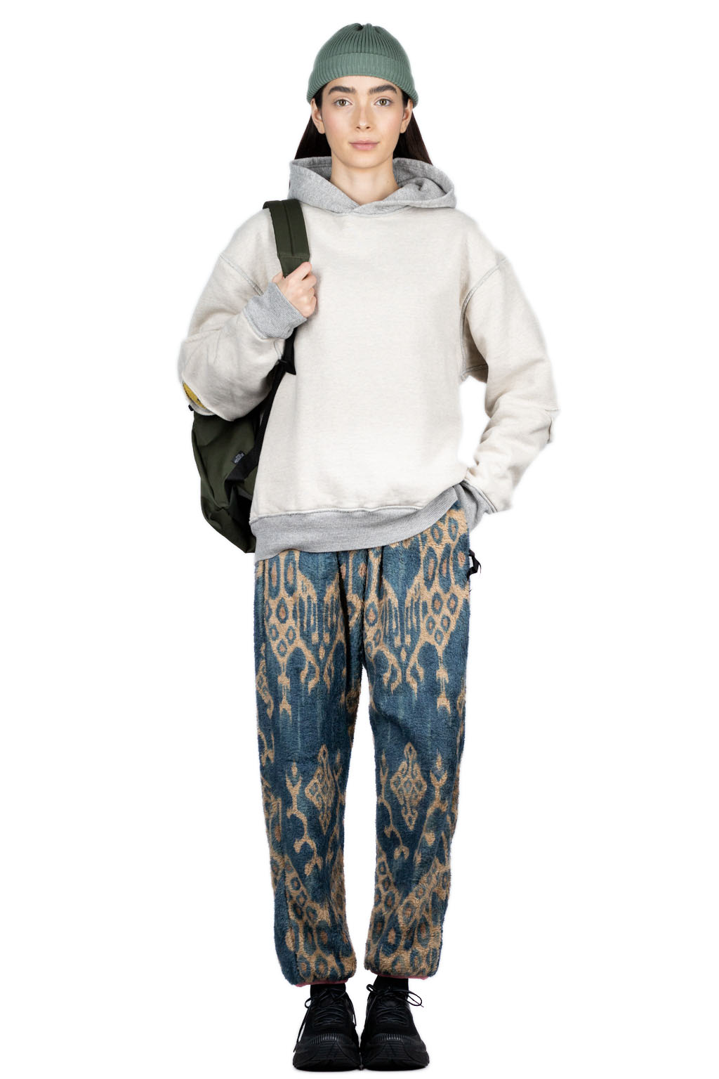Kapital-Java-Kasuri-Fleece-Easy-Pants 