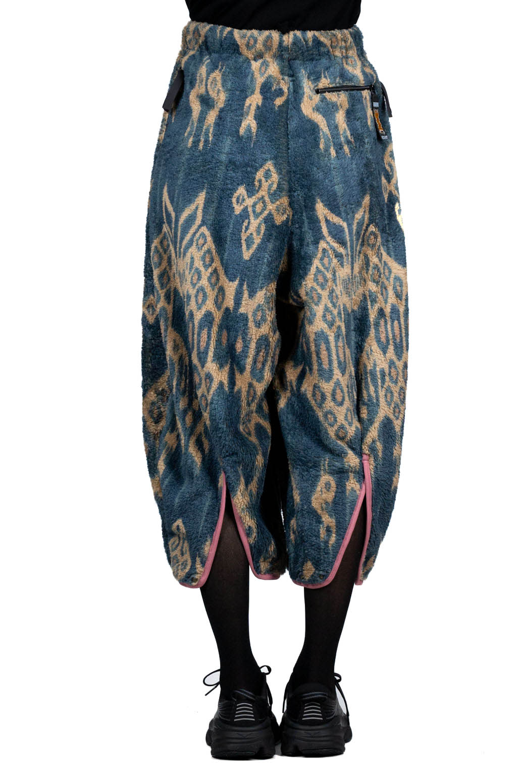 Kapital Java Kasuri Fleece Kettle Pants - Navy