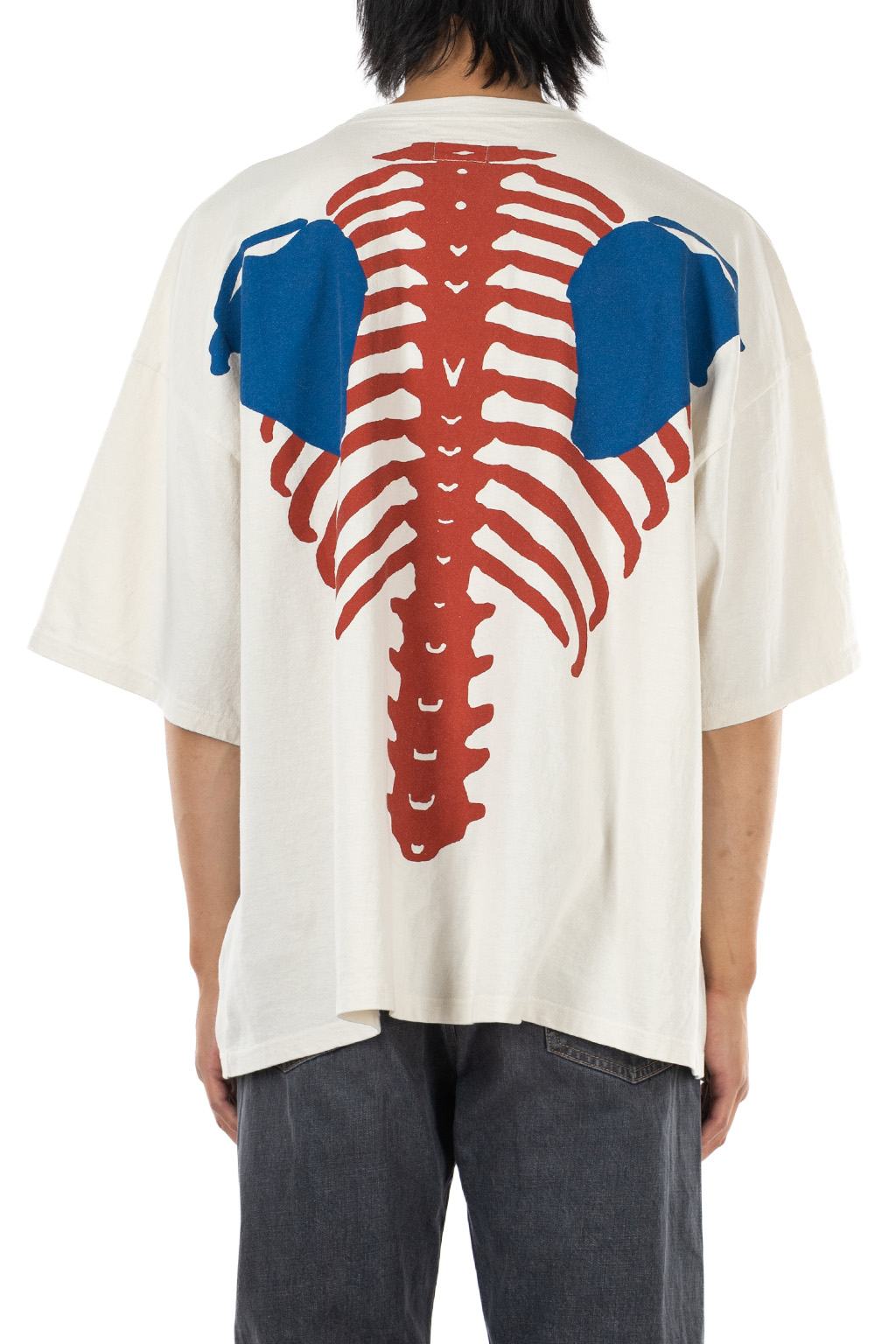 Kapital Jersey 2TONES BIG Pocket T (BONE) - Tricolor