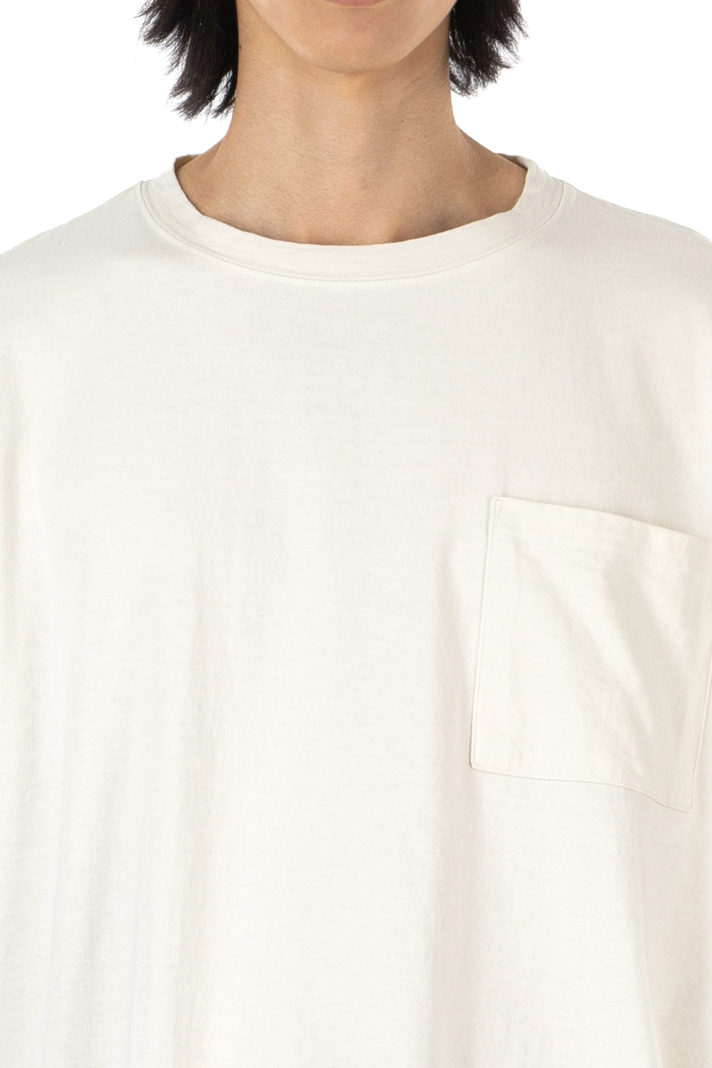 Kapital Jersey 2TONES BIG Pocket T (BONE) - Tricolor