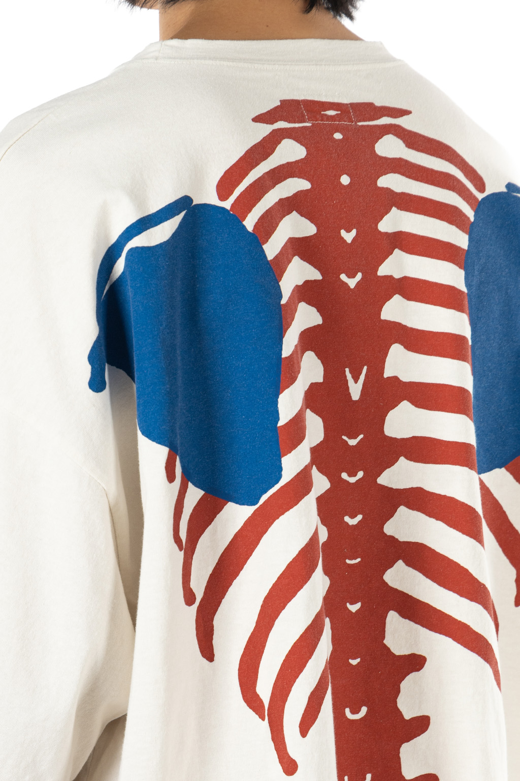 Kapital Jersey 2TONES BIG Pocket T (BONE) - Tricolor