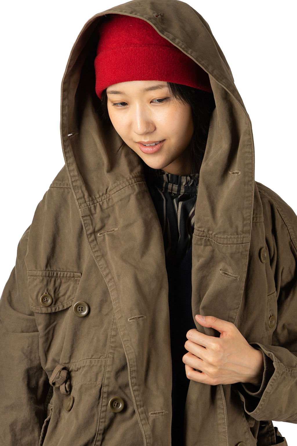Kapital Katsuragi Cotton RING Coat - Khaki