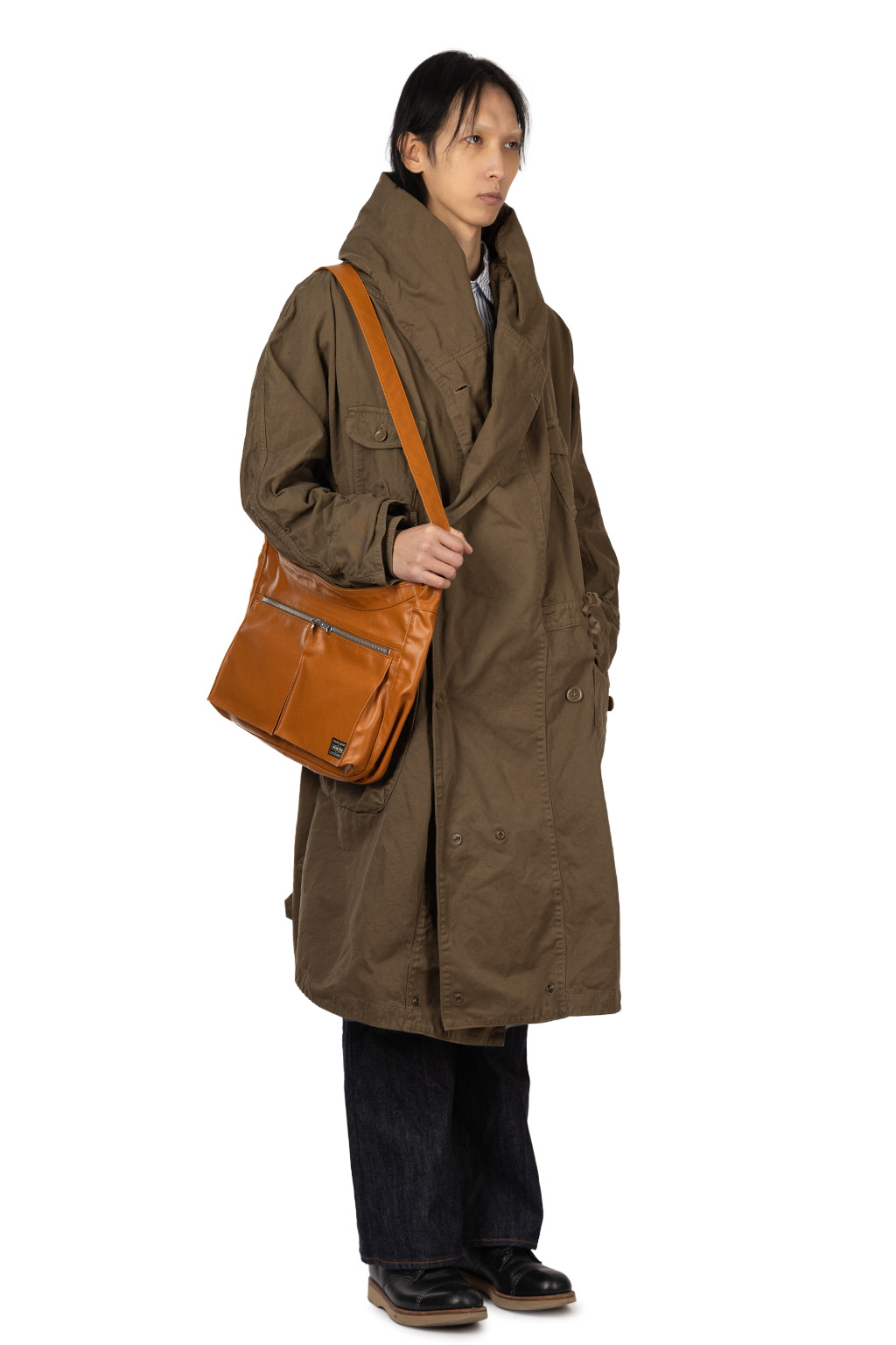 Kapital Katsuragi Cotton Tall RING Coat - Khaki