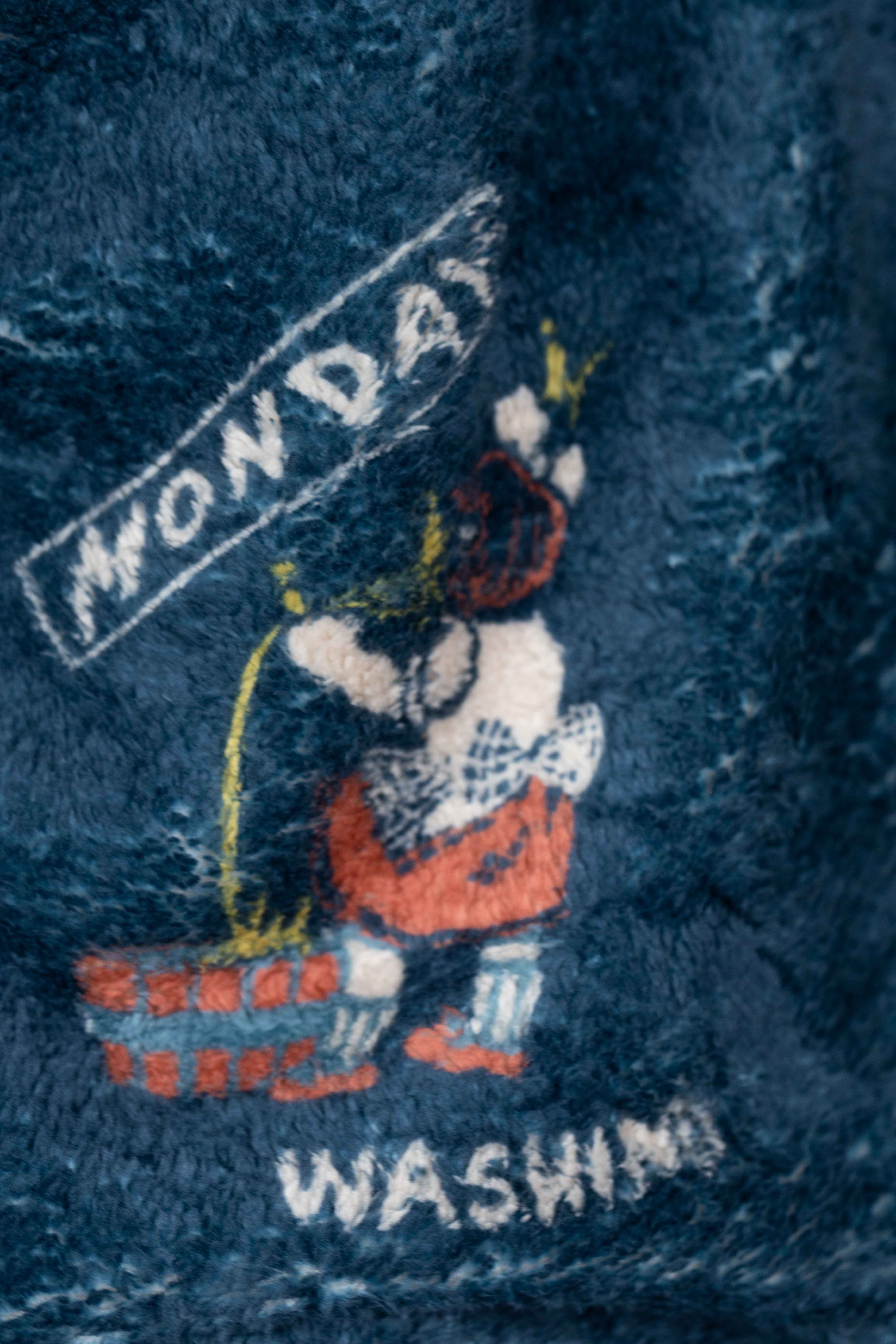 Kapital Kountry Calendar Fleece Pullover  - Navy