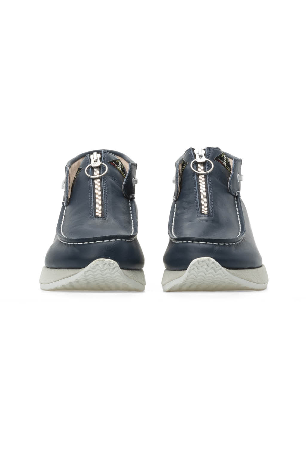 Kapital - Leather ZIP Deck Sneaker - Navy