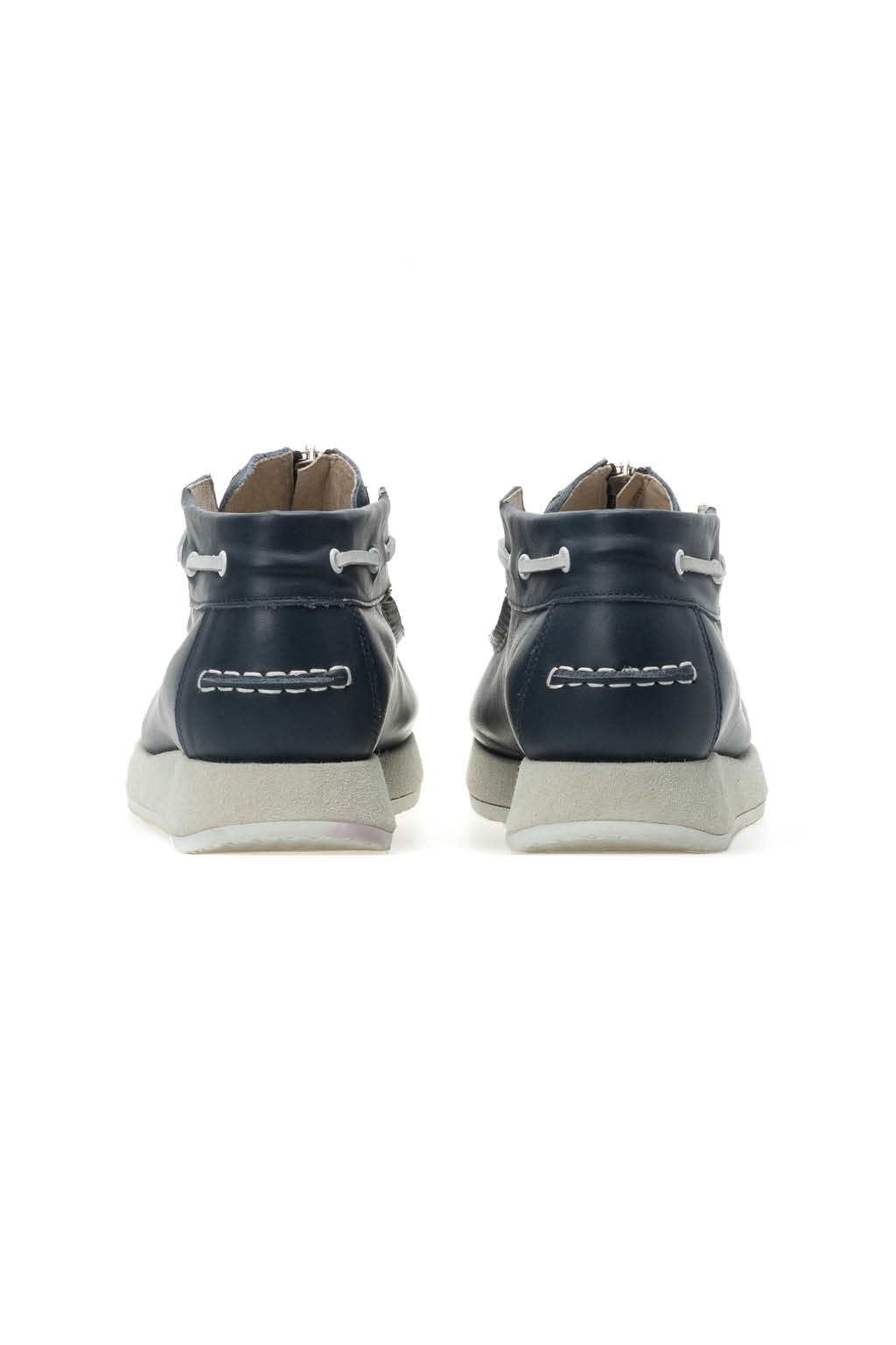 Kapital - Leather ZIP Deck Sneaker - Navy