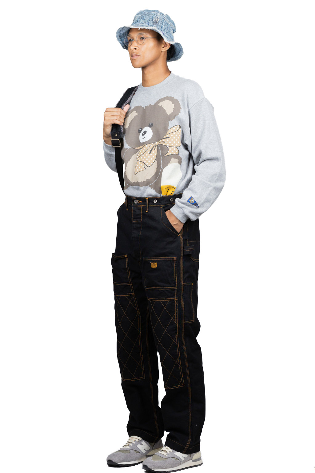 Kapital Light Canvas LUMBER Pants - Black