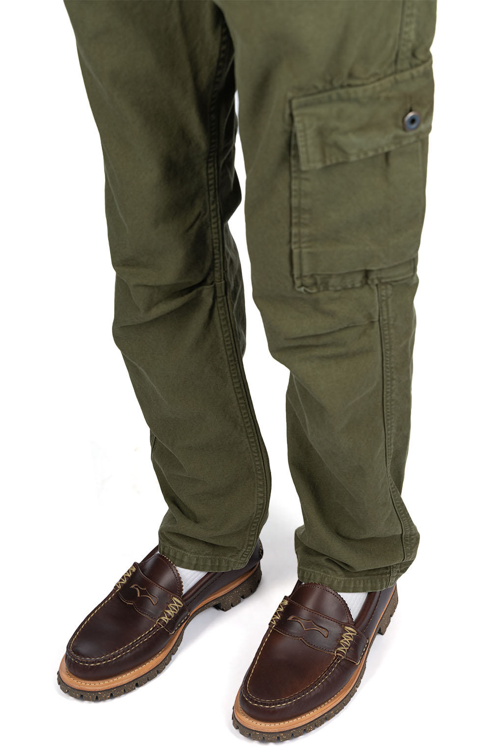 Kapital Light Canvas RINGOMAN Cargo Pants - Khaki