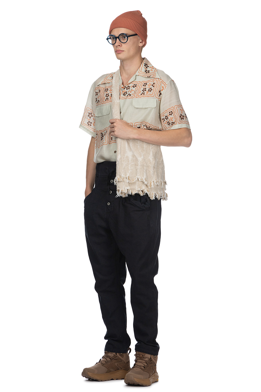 Kapital Light Canvas SAROUEL NOUVELLE Pants - Black