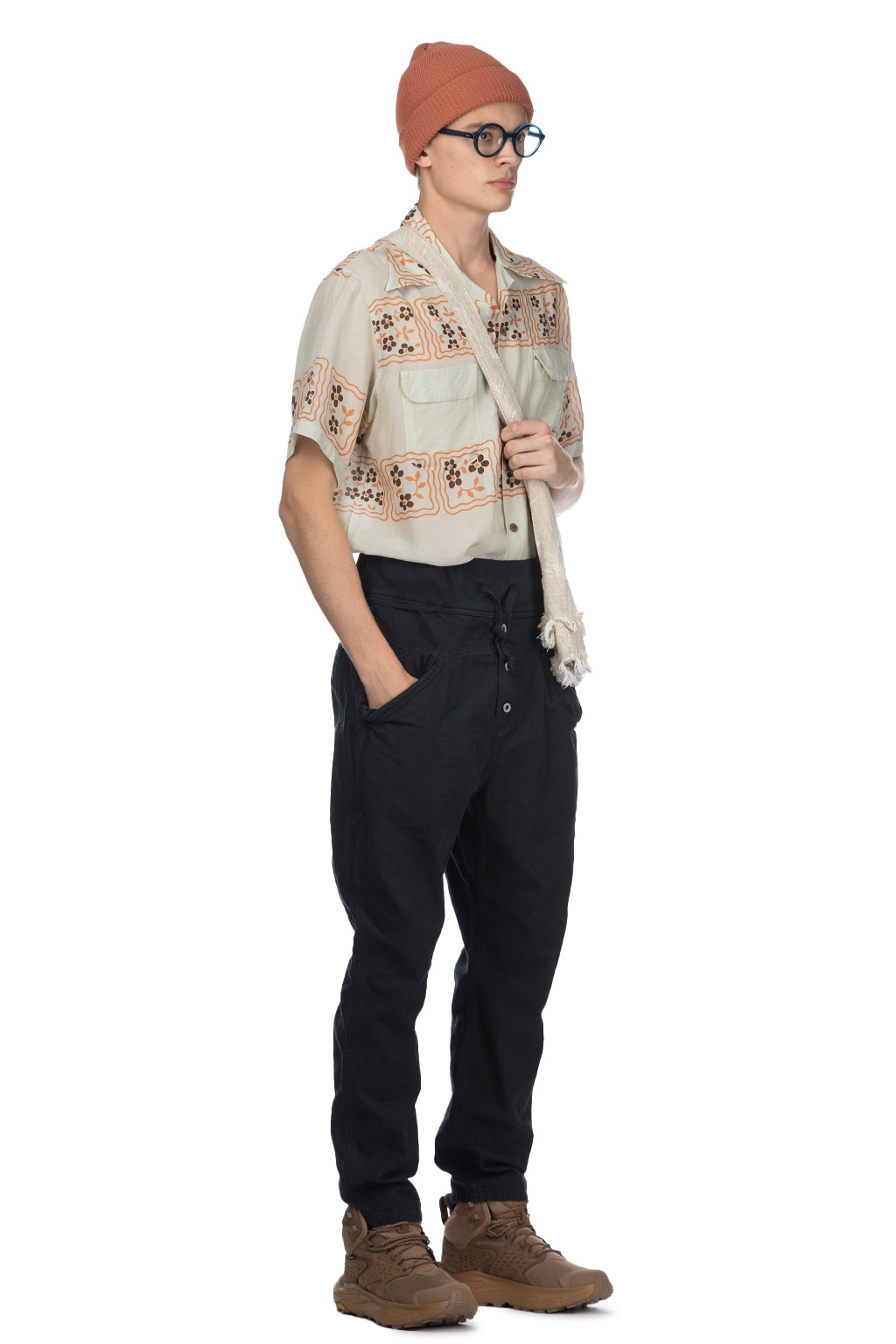 Kapital Light Canvas SAROUEL NOUVELLE Pants - Black