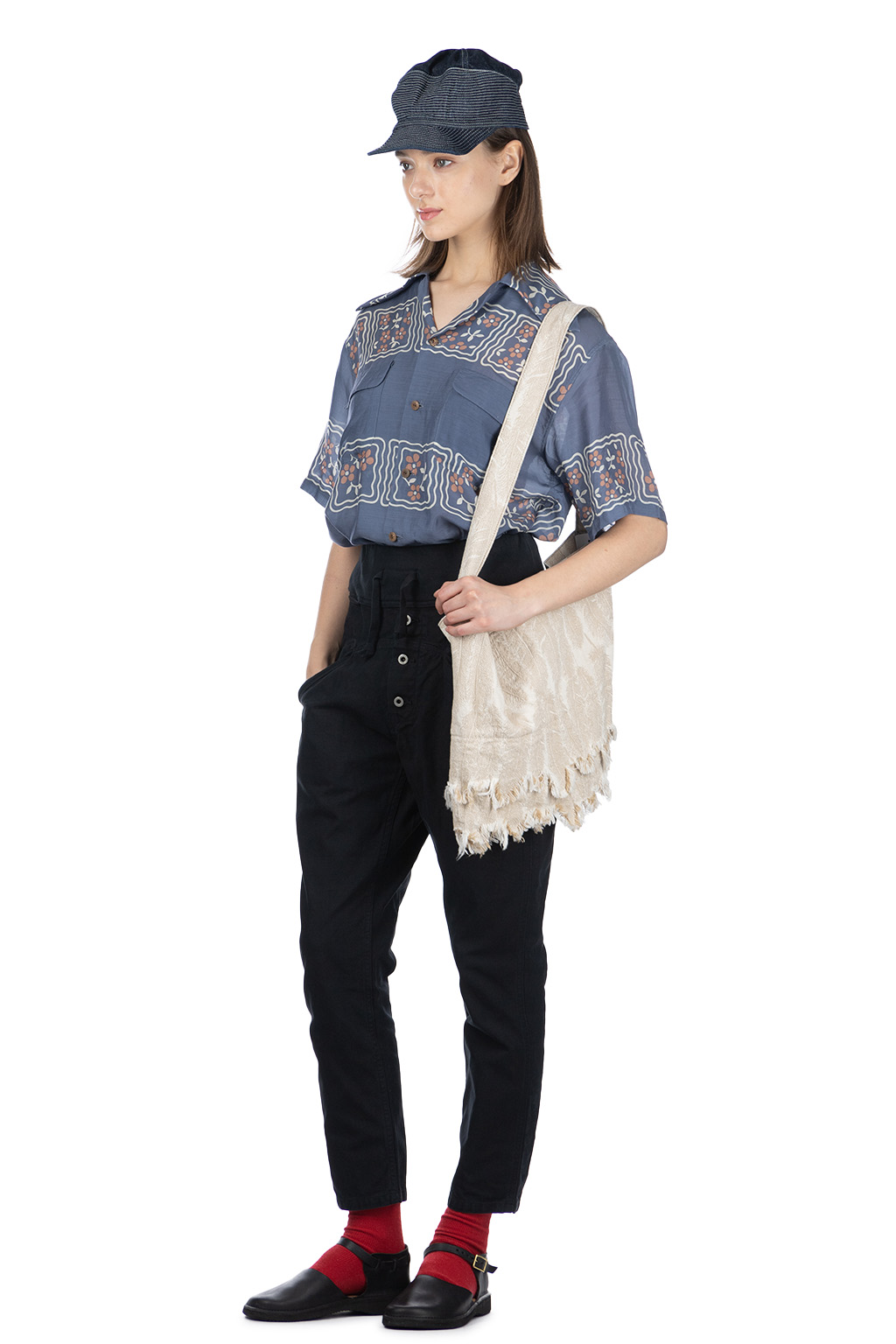 Kapital Light Canvas SAROUEL NOUVELLE Pants - Black