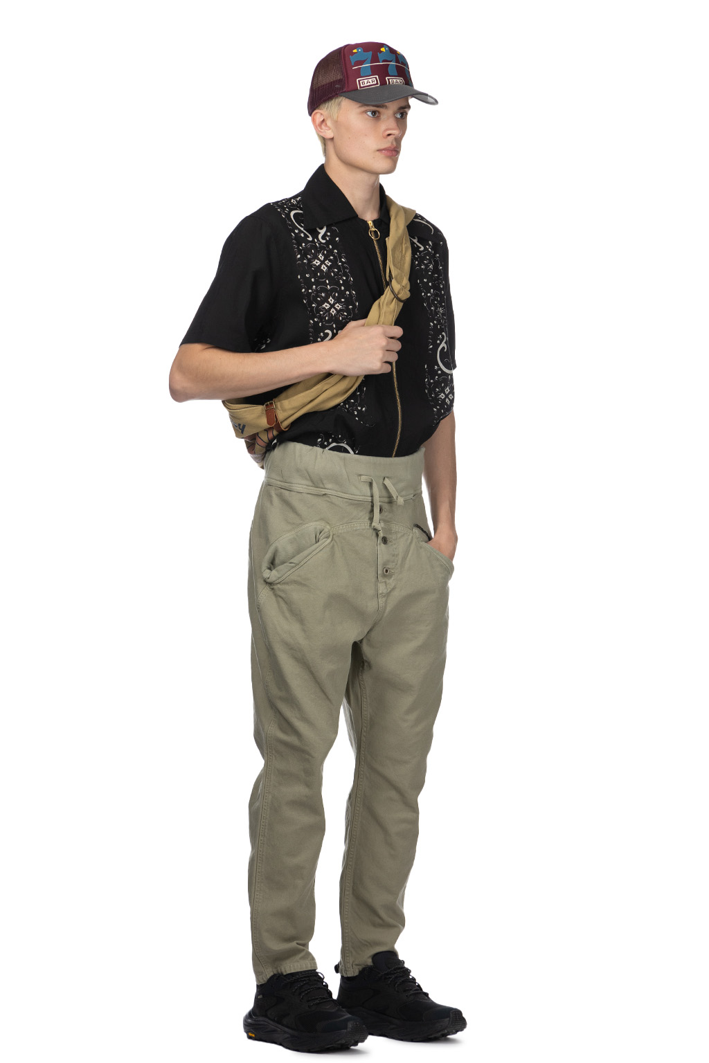 Kapital Light Canvas Sarouel Nouvelle Pants - Khaki