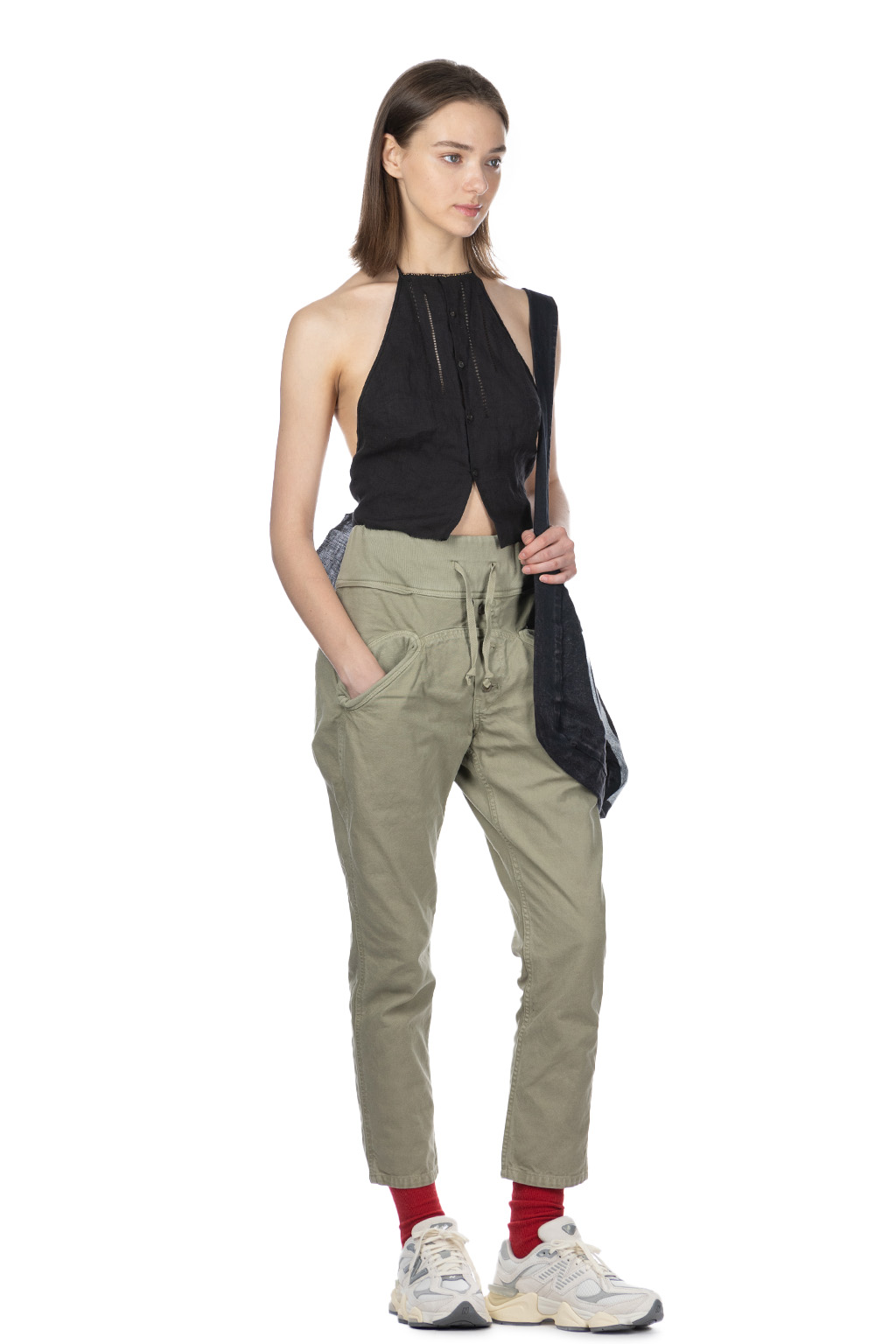 Kapital Light Canvas Sarouel Nouvelle Pants - Khaki