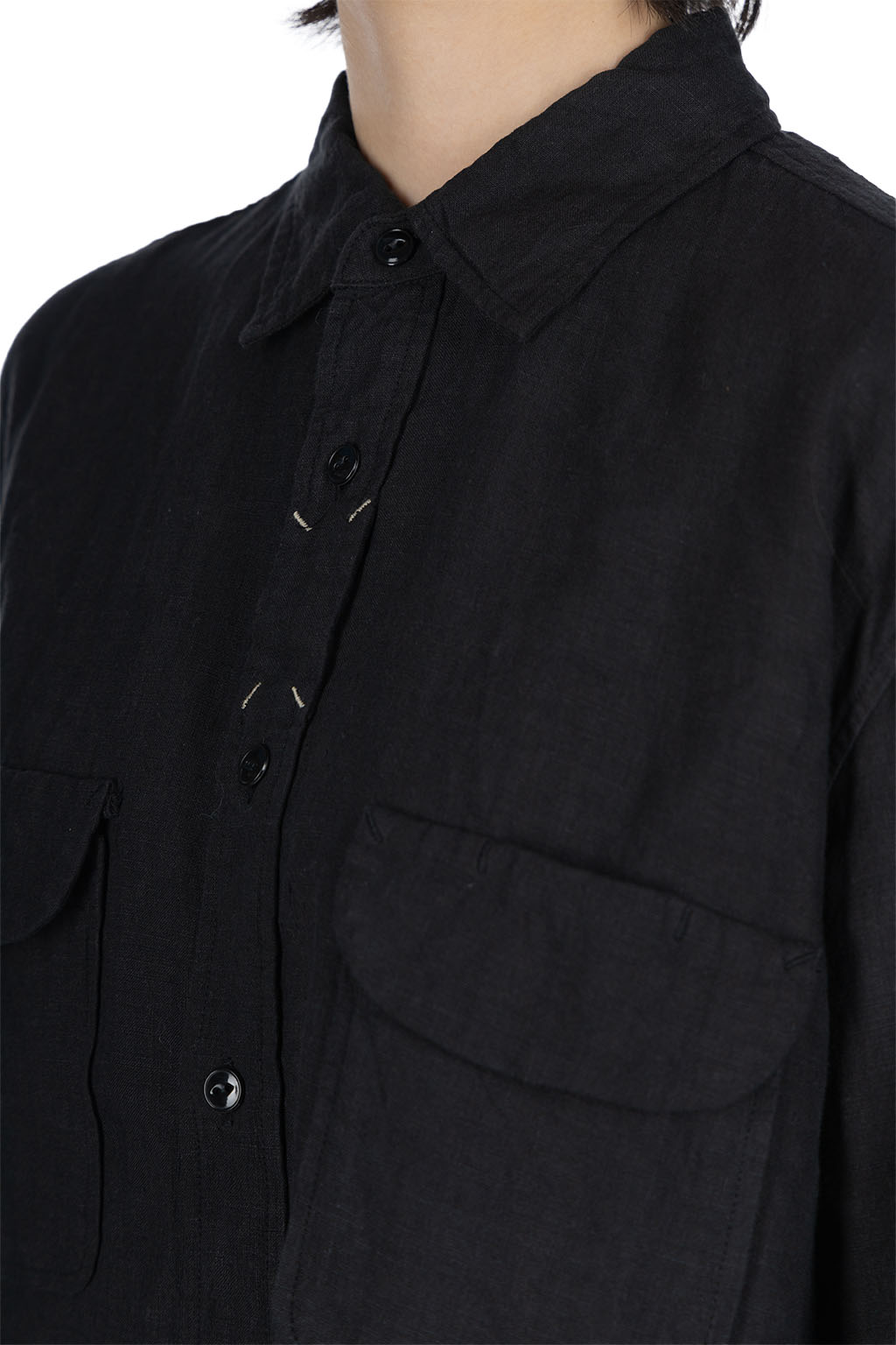 Kapital - Linen CLIP Shirt - Black