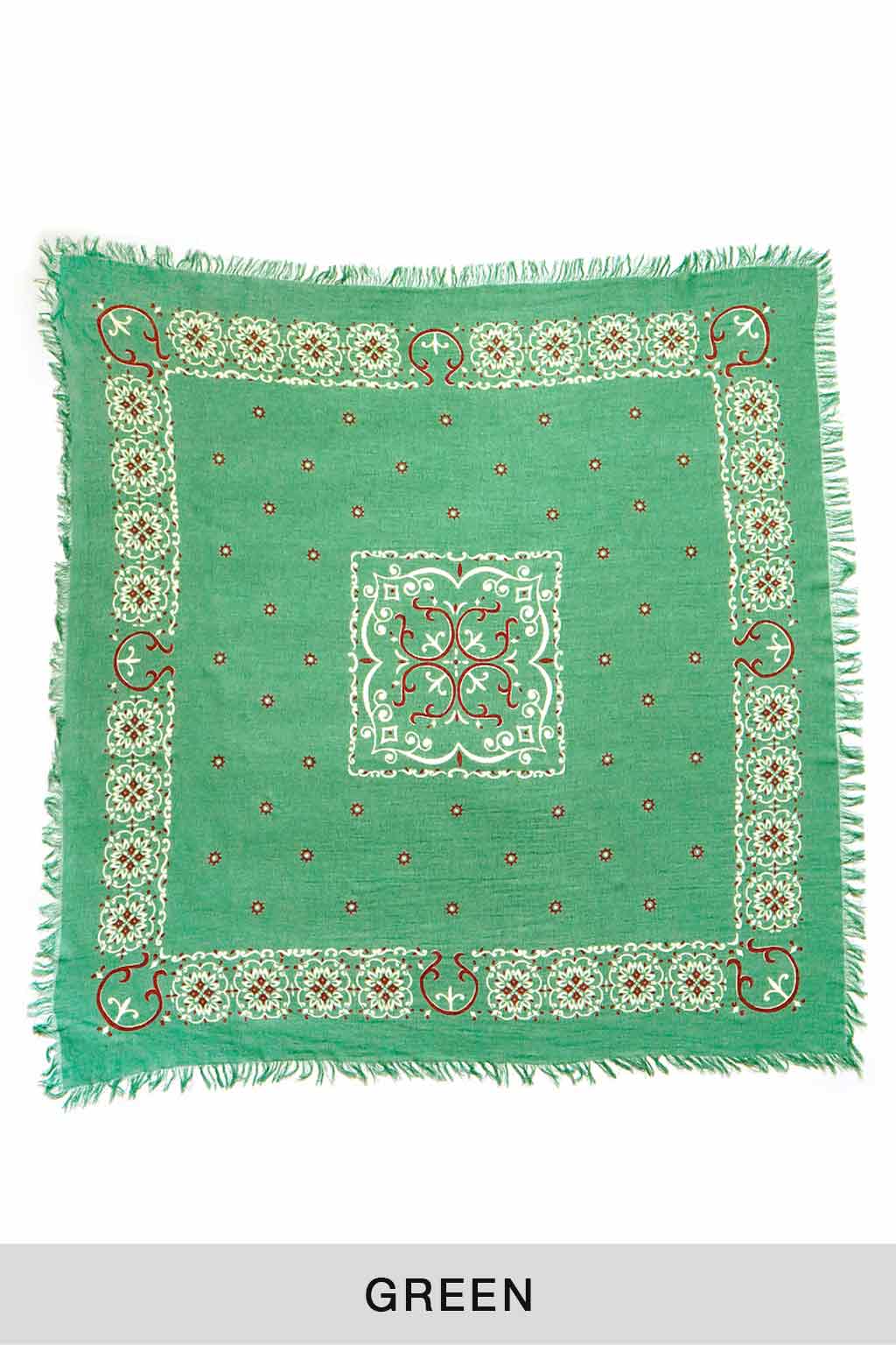 Kapital | Linen Rayon Fringe Stole (HAVANANAJA) - 4 Color Choices