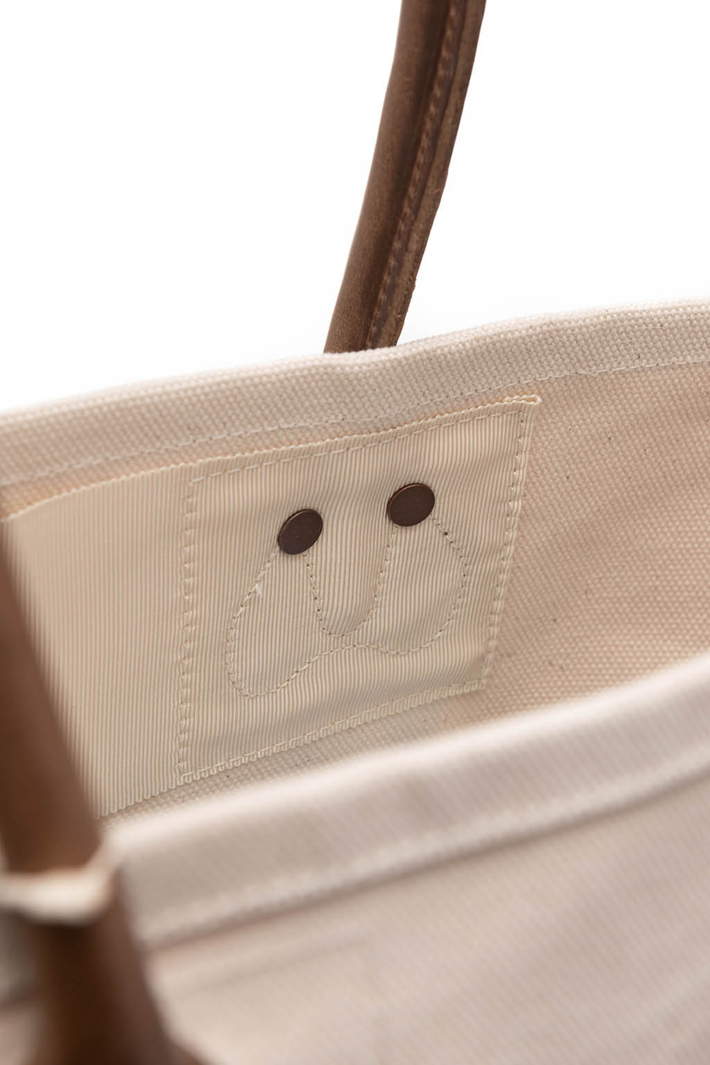 Kapital - No.4 Canvas KO.TSU.KO.TSU. Tote Bag   S - Ecru x Khaki	