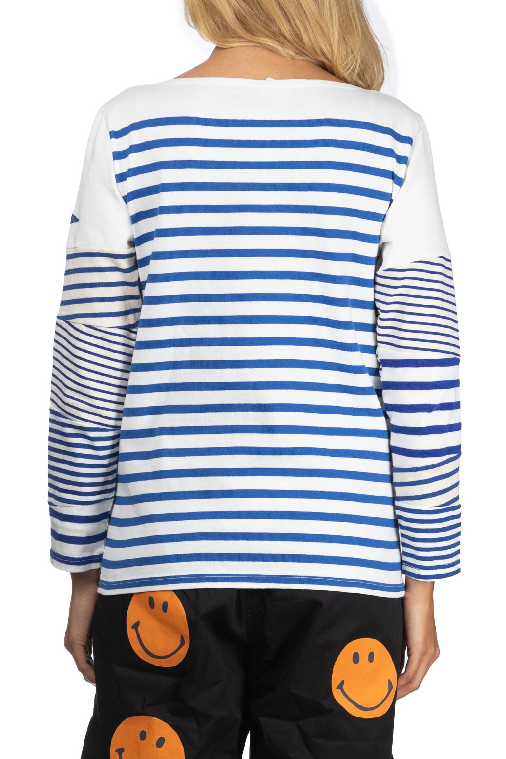 Kapital PANEL Stripe Jersey Hippie Sleeve T