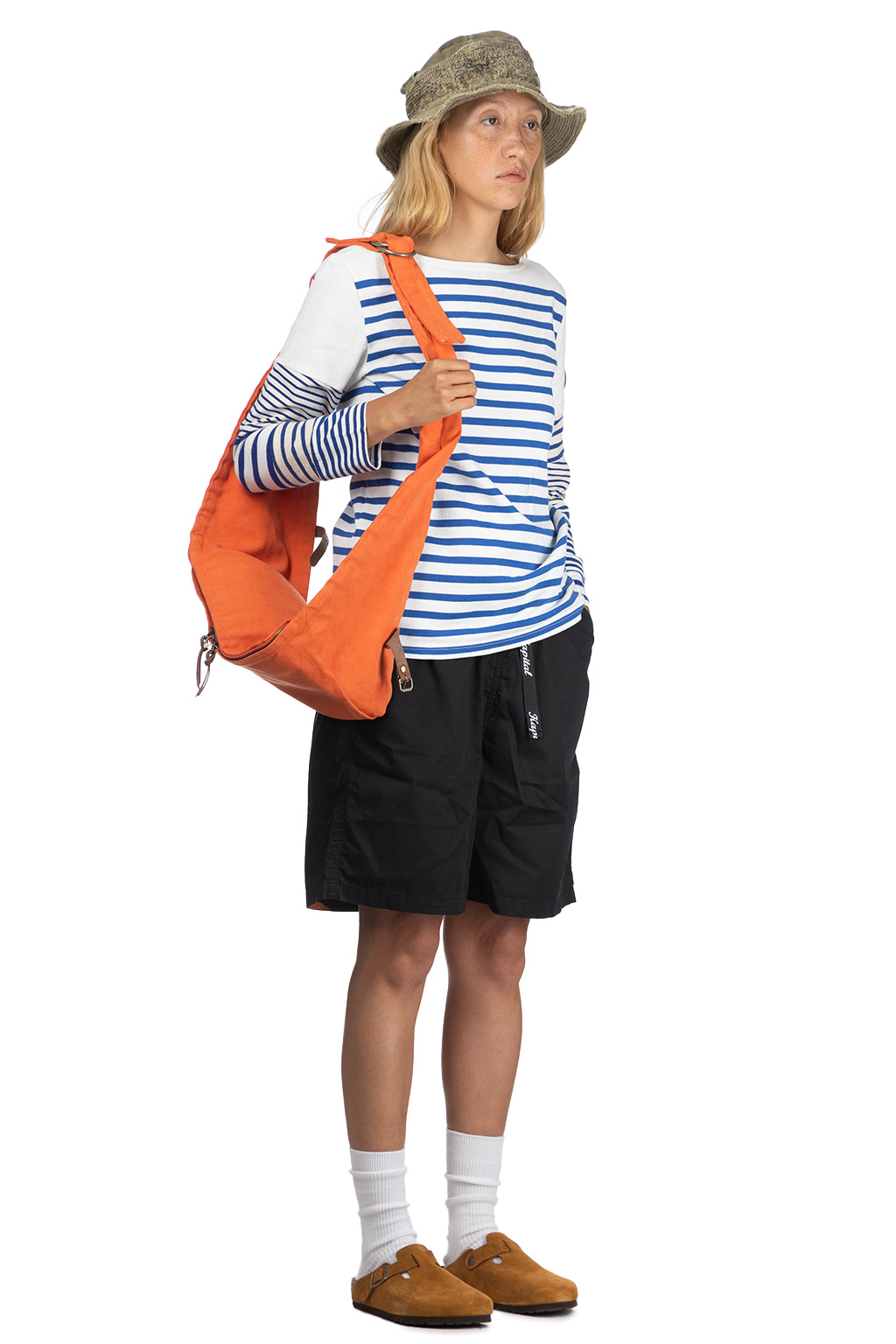 Kapital PANEL Stripe Jersey Hippie Sleeve T