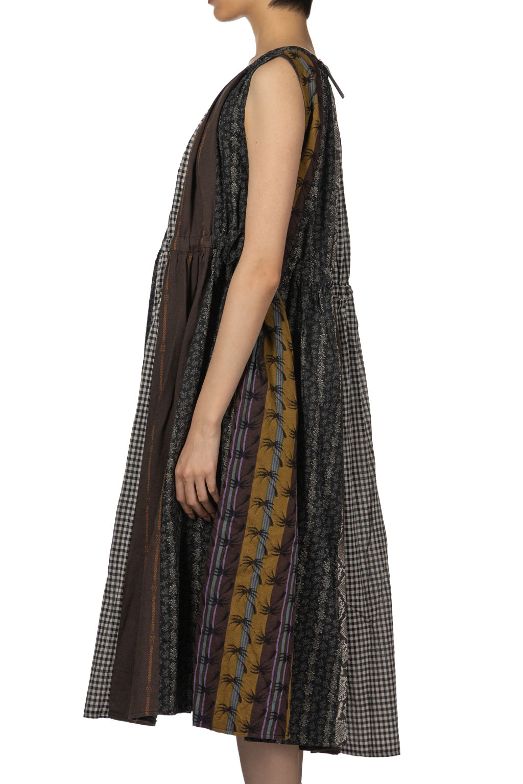 Kapital - Patchwork KAHLO Dress - Black
