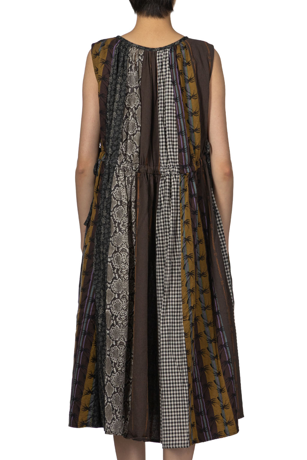 Kapital - Patchwork KAHLO Dress - Black