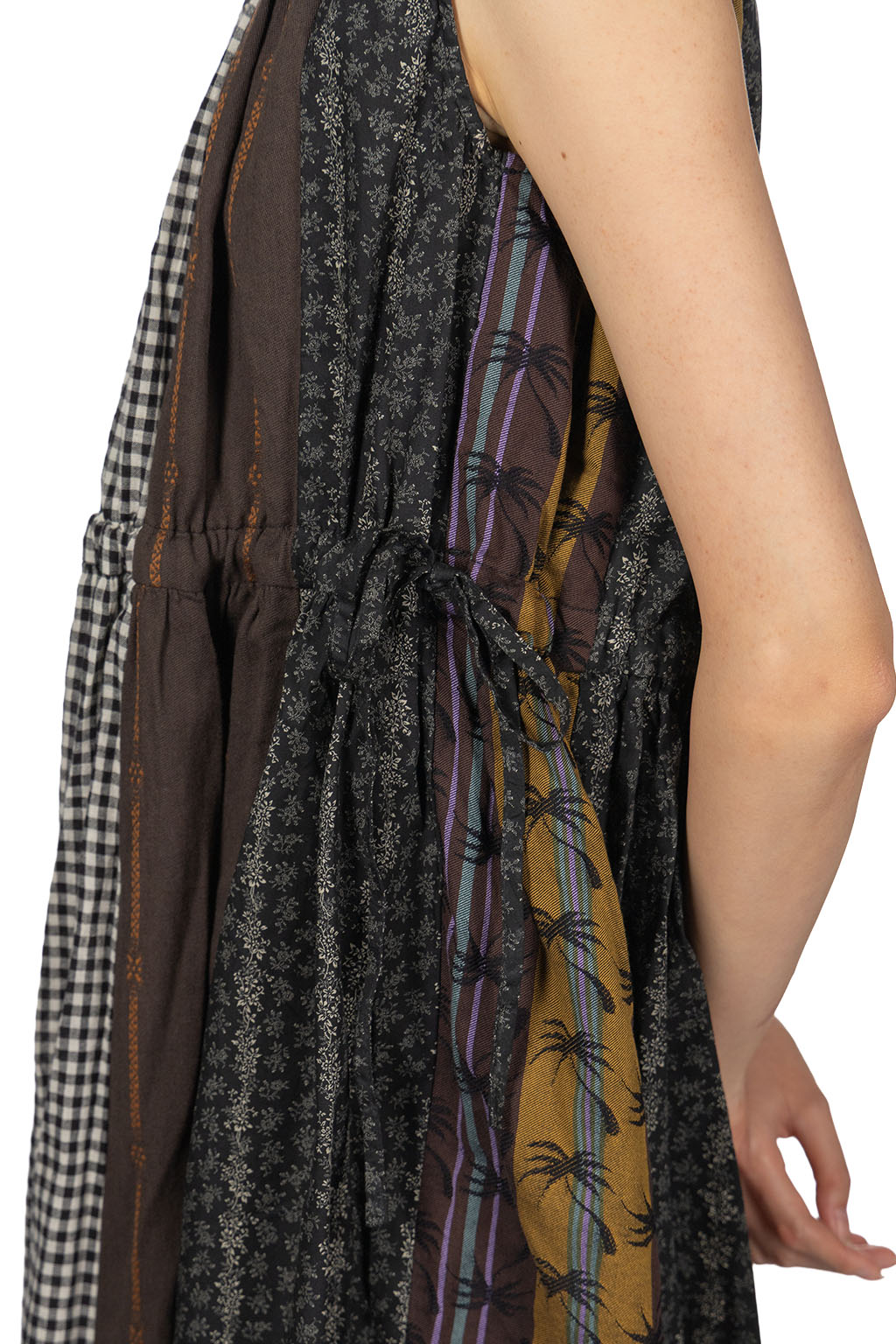Kapital - Patchwork KAHLO Dress - Black