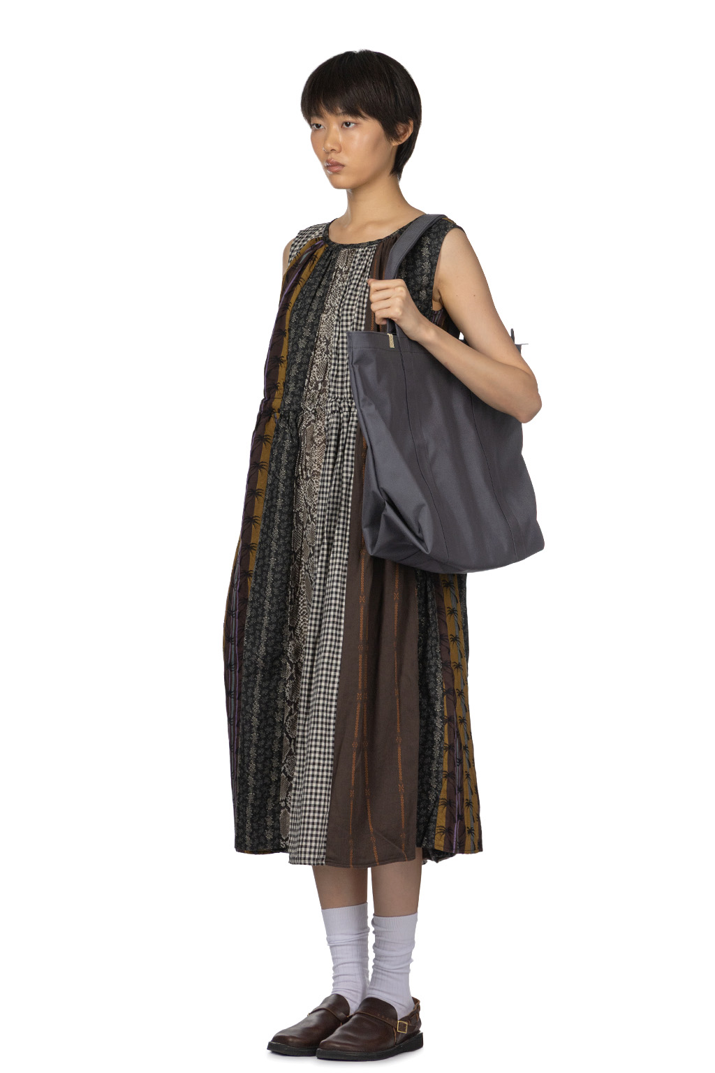 Kapital - Patchwork KAHLO Dress - Black