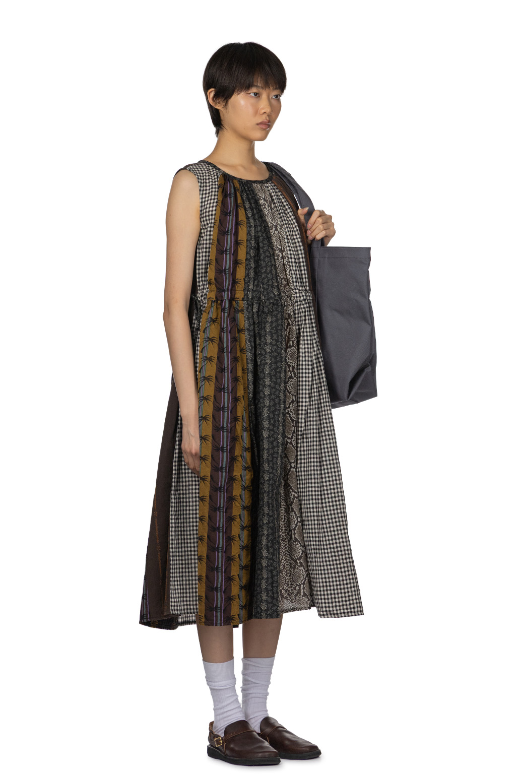 Kapital - Patchwork KAHLO Dress - Black