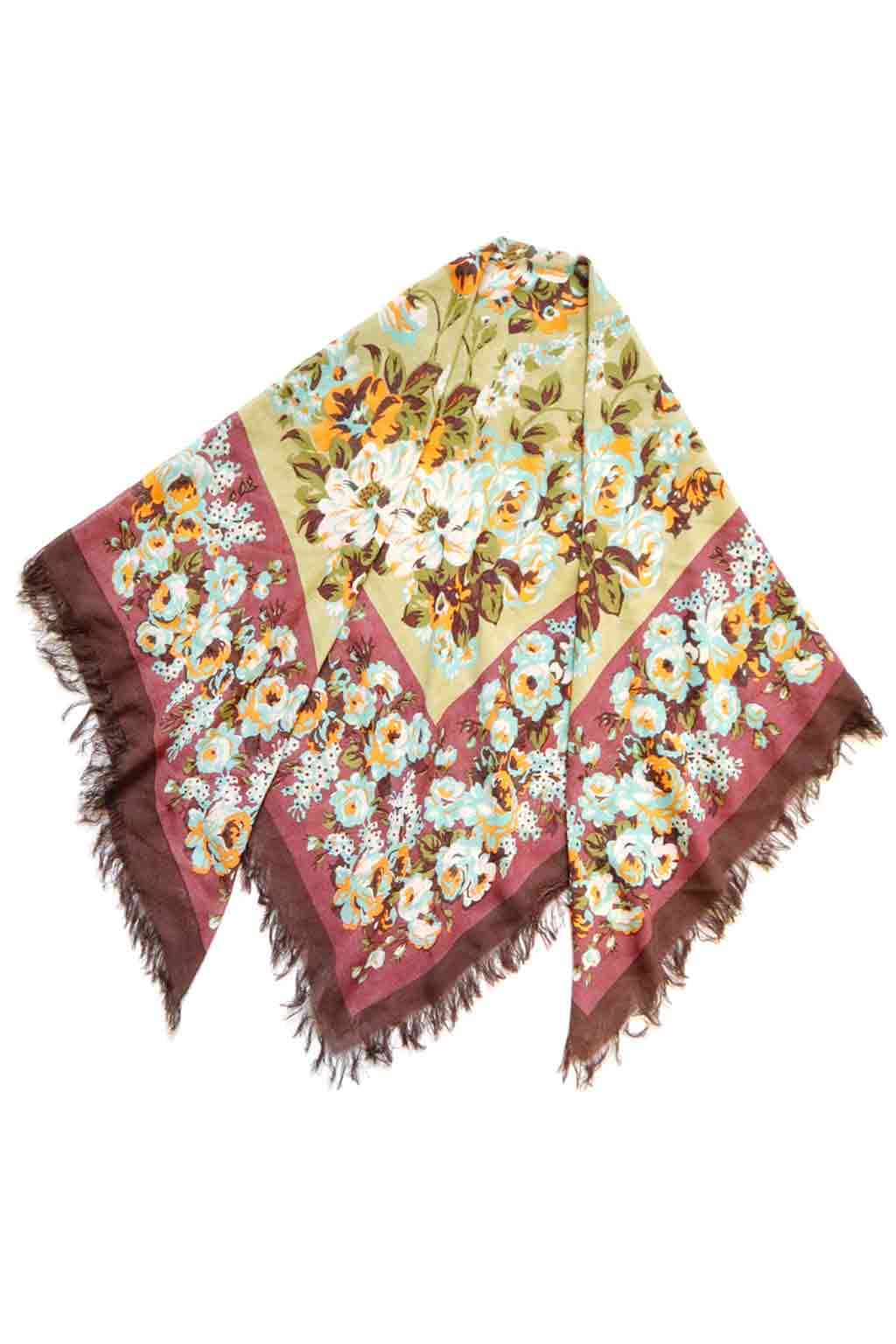 Kapital - Rayon Fringe Stole NADESHIKO Champetre - 2 Color Choices