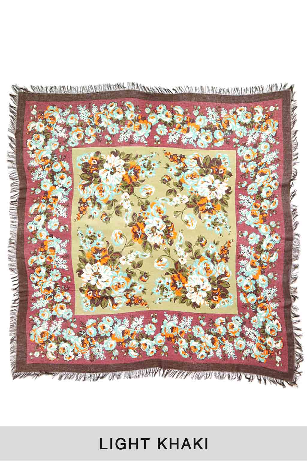Kapital - Rayon Fringe Stole NADESHIKO Champetre - 2 Color Choices