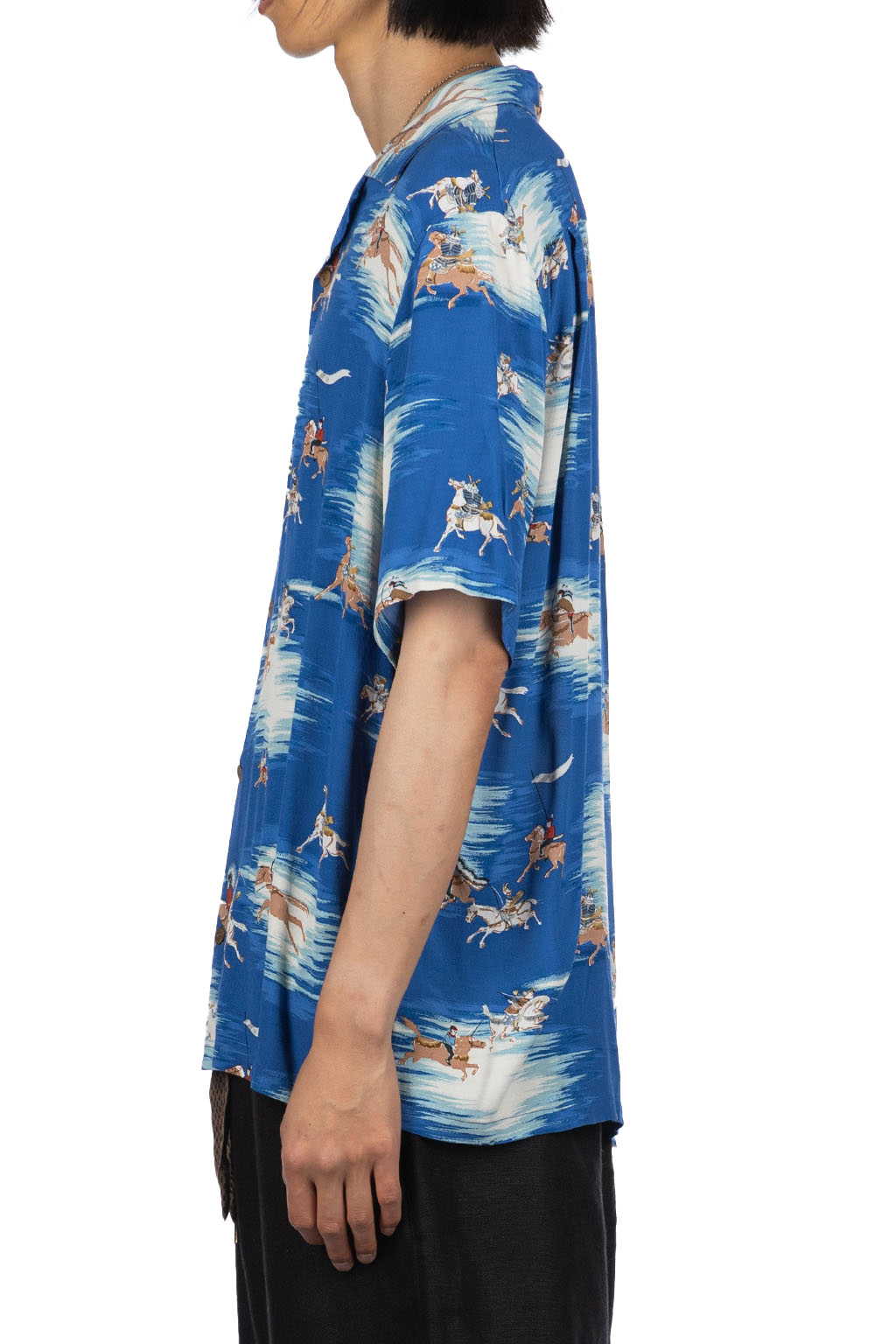 Kapital - Rayon KAMIKAZE Aloha Shirt - Blue