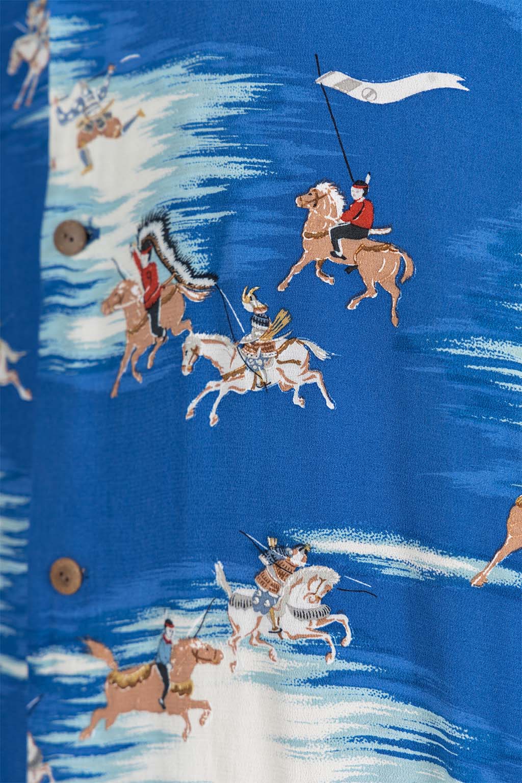 Kapital - Rayon KAMIKAZE Aloha Shirt - Blue