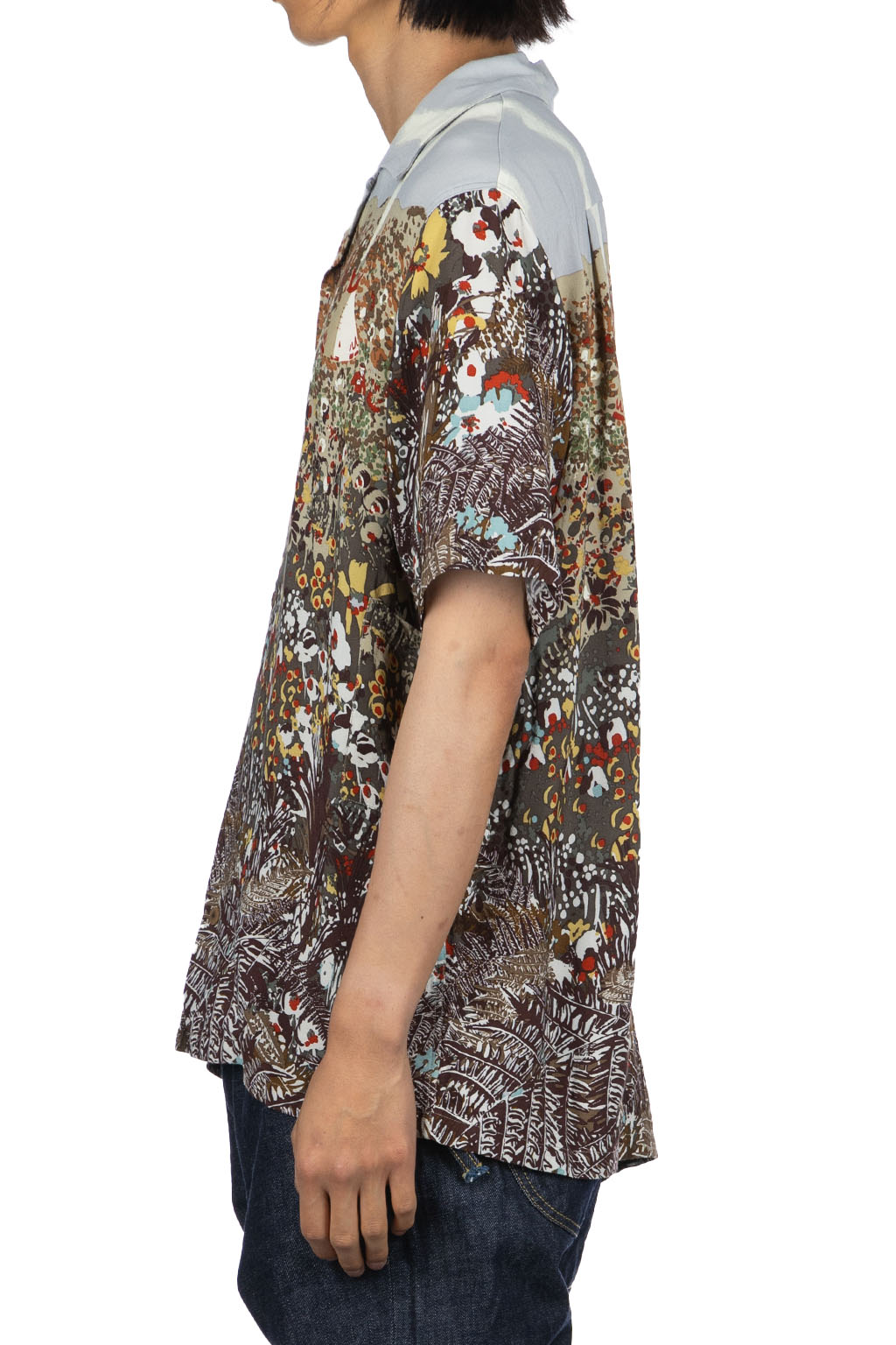 Kapital | Rayon NABAJO LAND Aloha Shirt - Light Grey | Men Kapital | Rayon NABAJO LAND Aloha Shirt - Light Grey | Men