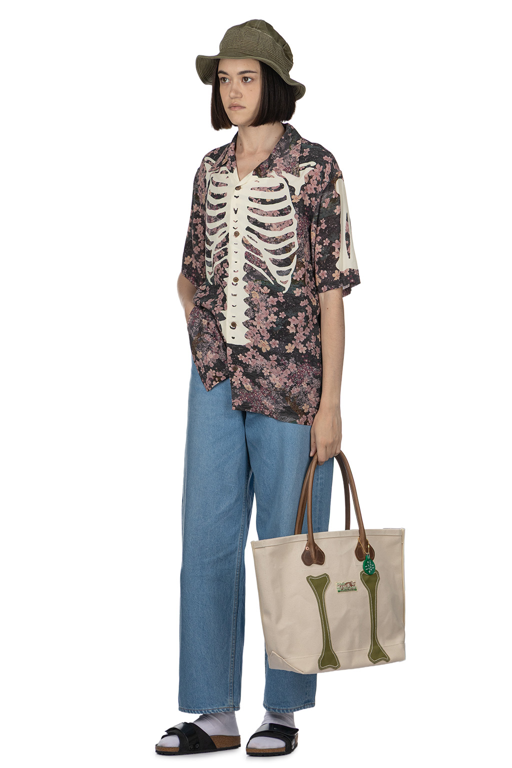 Kapital - Rayon SAKURA-BONE Aloha Shirt - I-B