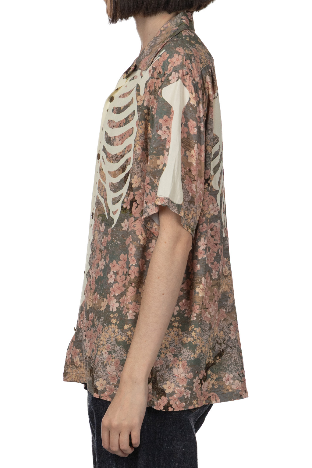 Kapital - Rayon SAKURA-BONE Aloha Shirt - Khaki