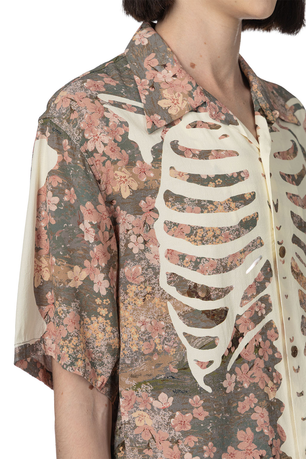 Kapital - Rayon SAKURA-BONE Aloha Shirt - Khaki
