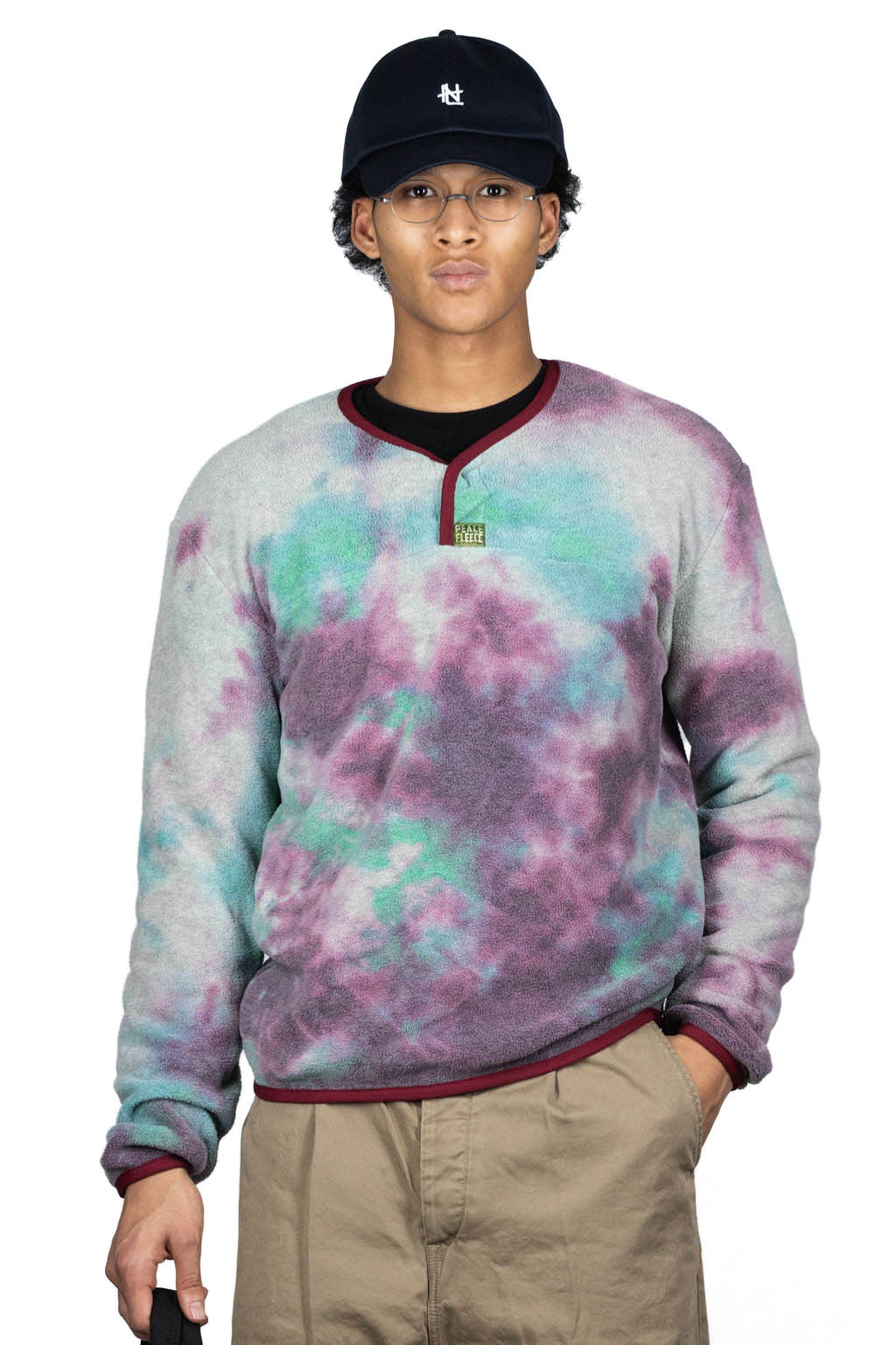 Kapital Reverse Fleece Tie Dye Packed T (ASHBURY DYED) - Blue