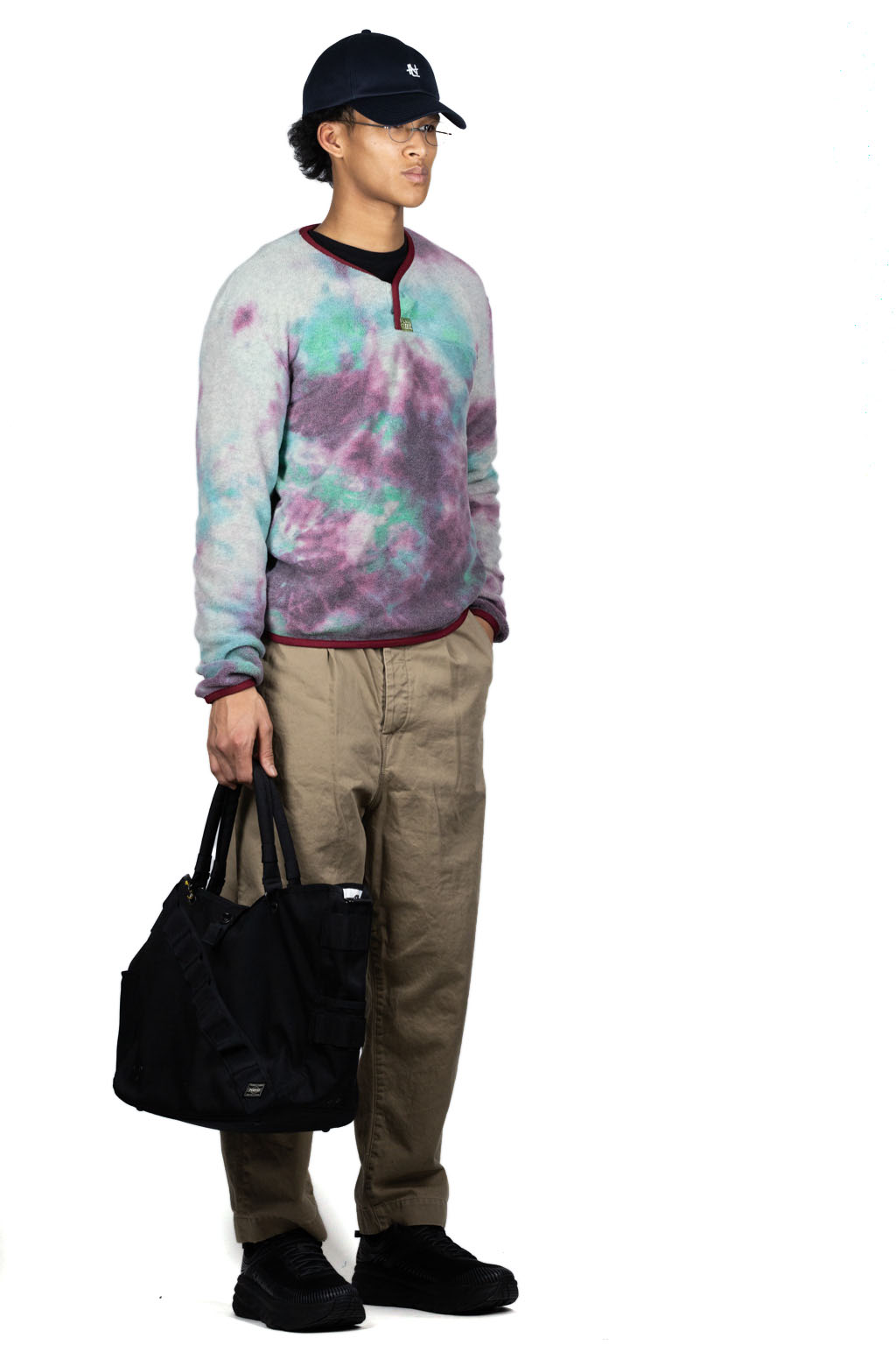 Kapital Reverse Fleece Tie Dye Packed T (ASHBURY DYED) - Blue