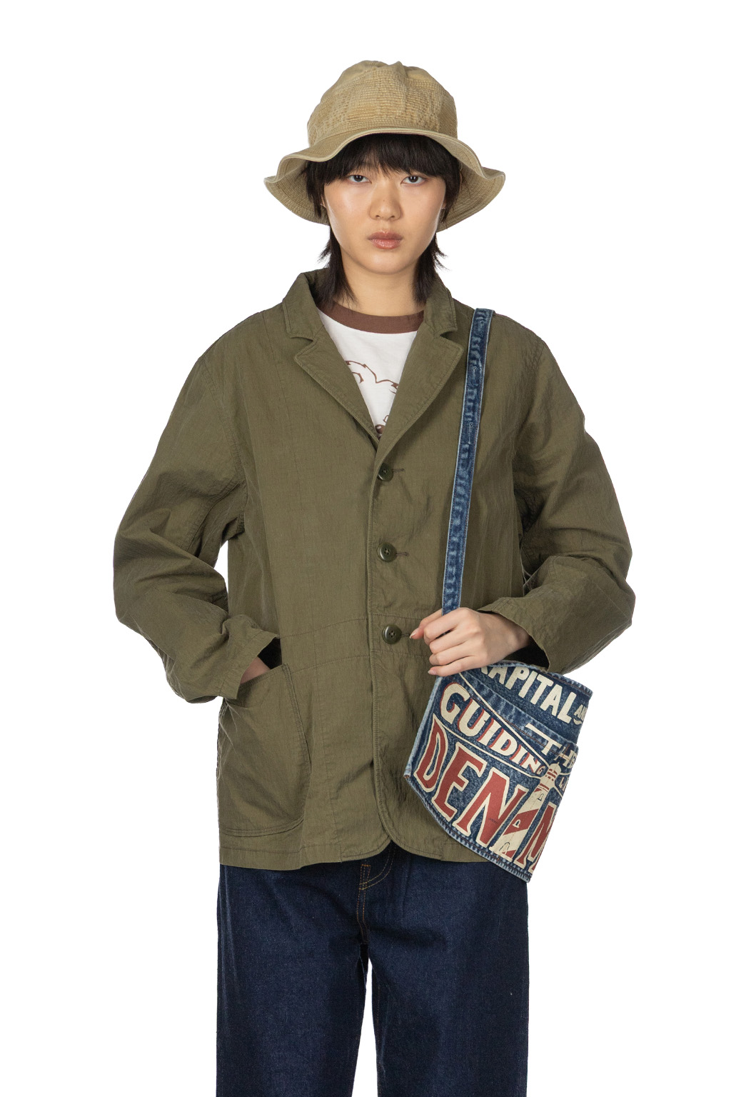 Kapital - Rip-Stop Hospital Jacket - Khaki
