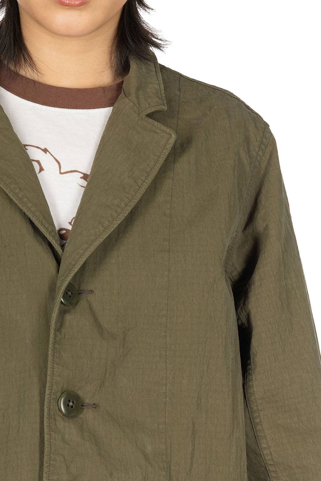 Kapital - Rip-Stop Hospital Jacket - Khaki