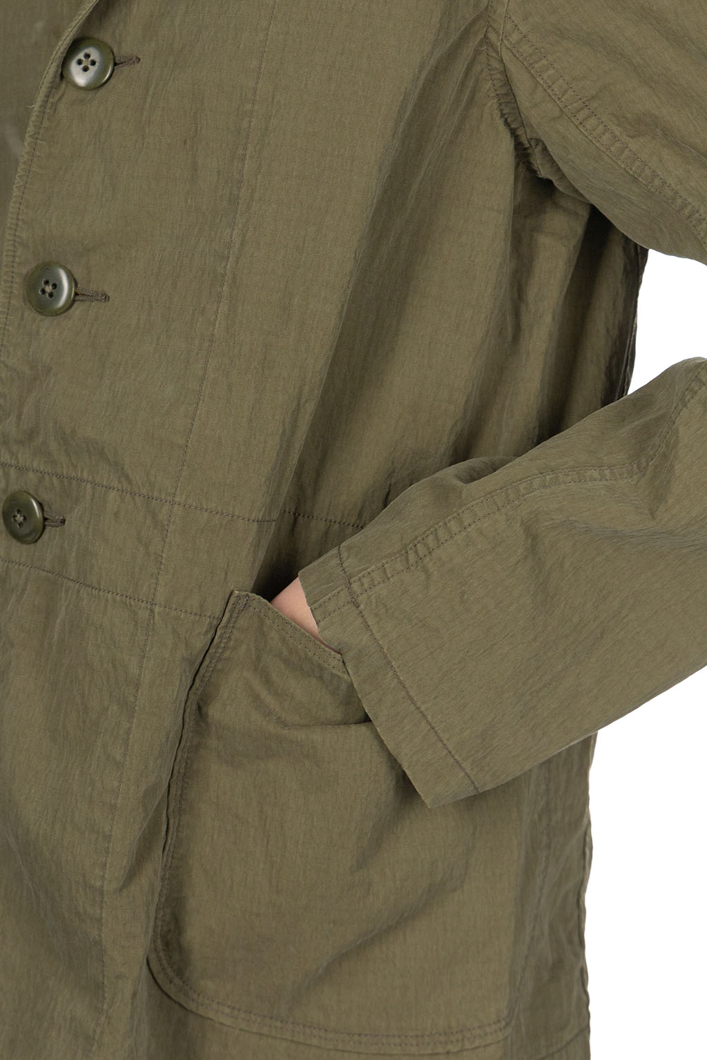 Kapital - Rip-Stop Hospital Jacket - Khaki