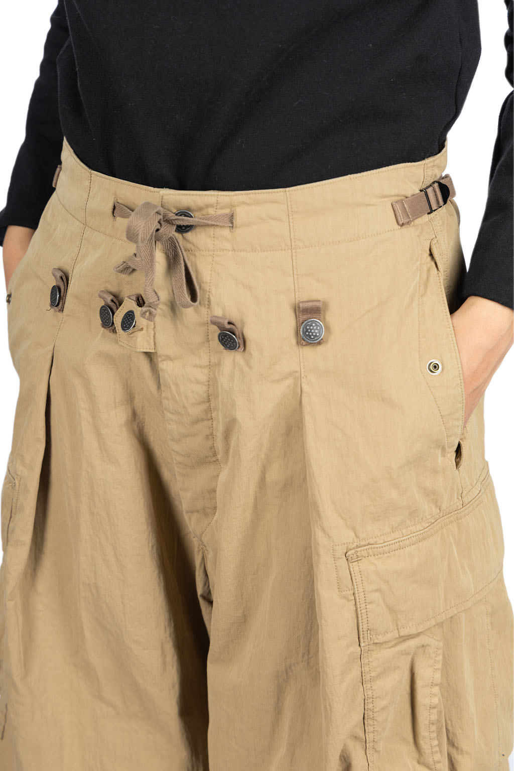 Kapital - Rip Stop JUMBO Cargo Pants - Beige