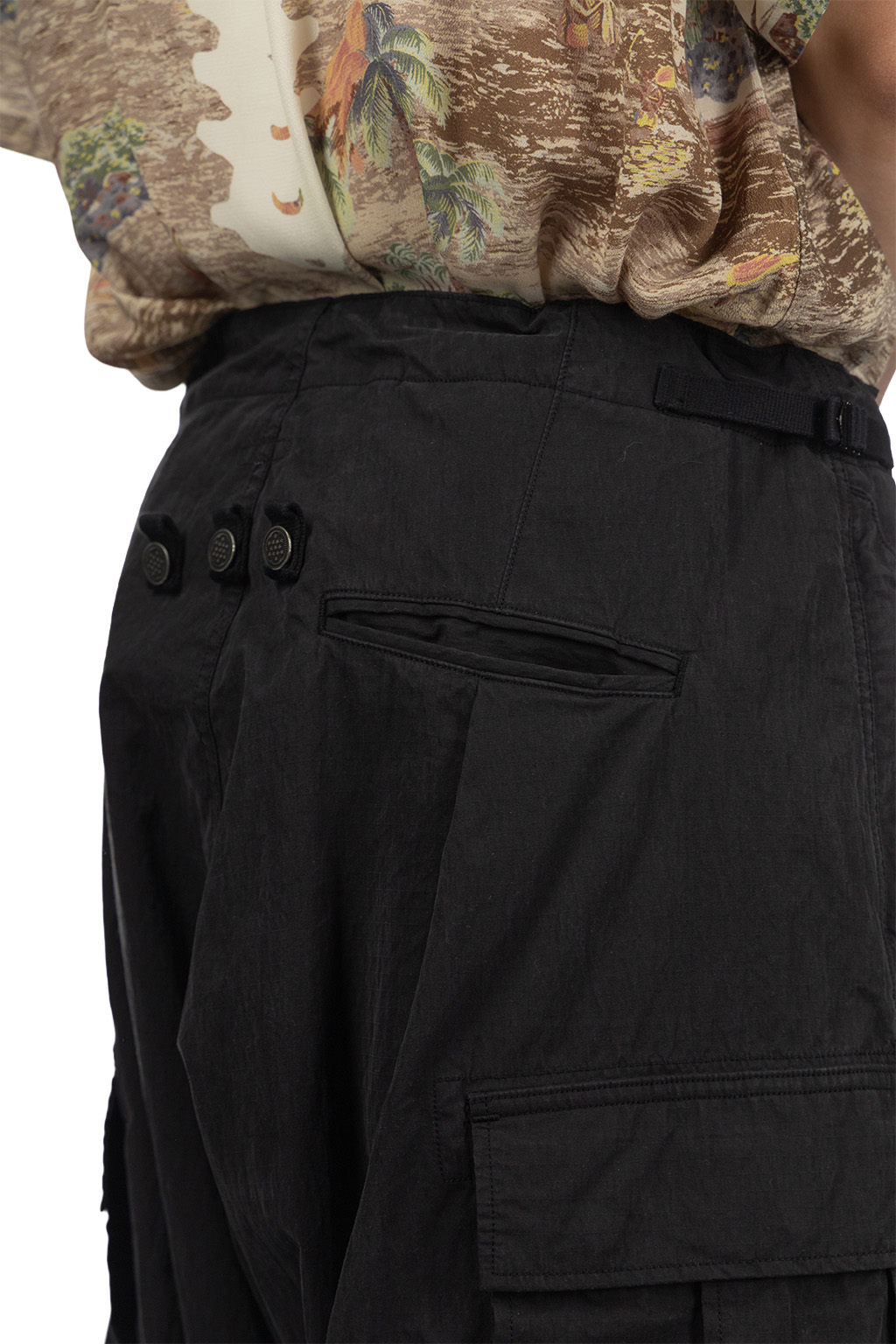 Kapital - Rip Stop JUMBO Cargo Pants - Black