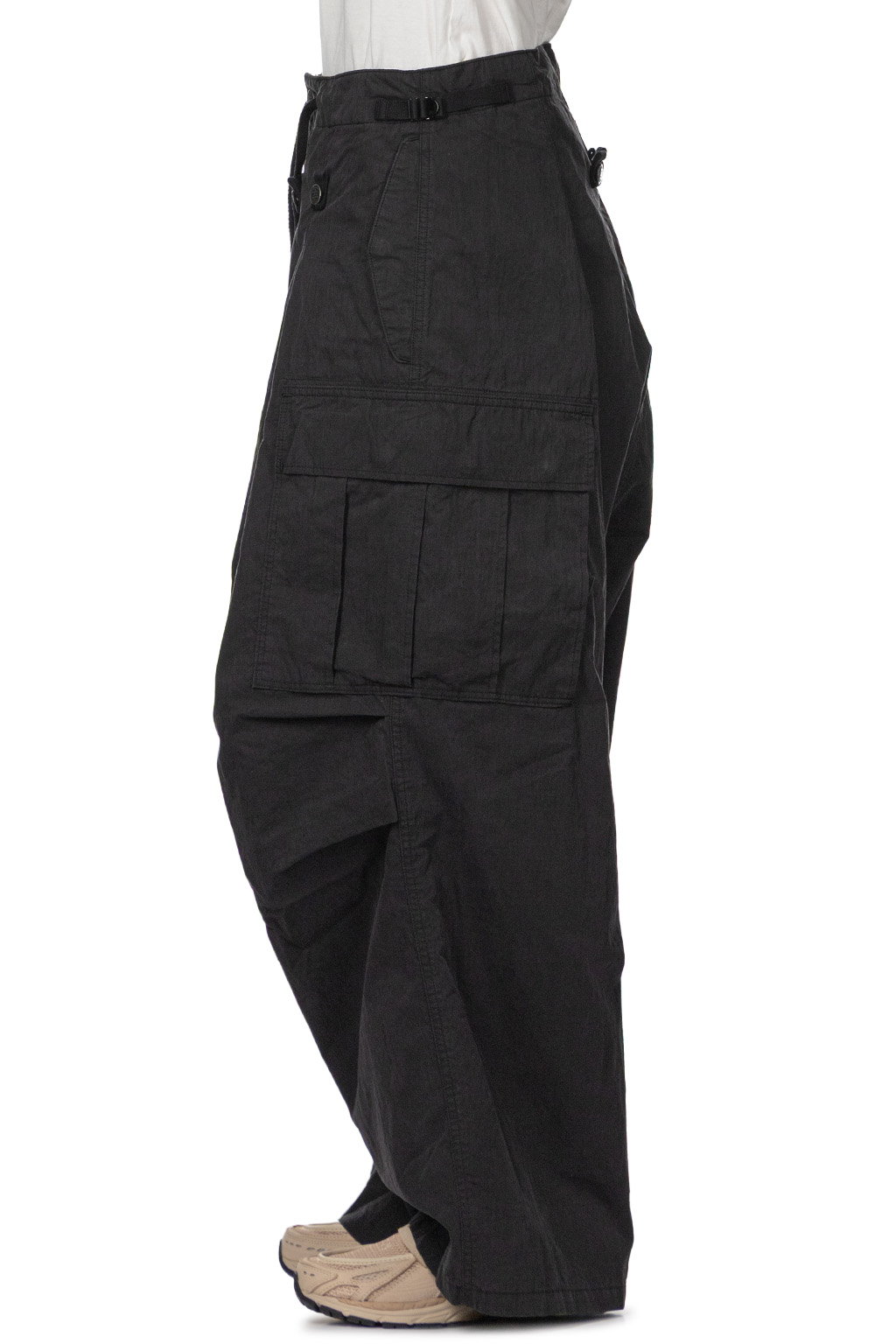 Kapital - Rip Stop JUMBO Cargo Pants - Black
