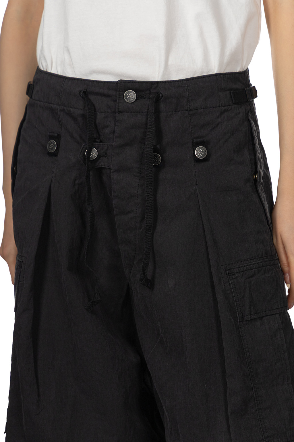 Kapital - Rip Stop JUMBO Cargo Pants - Black