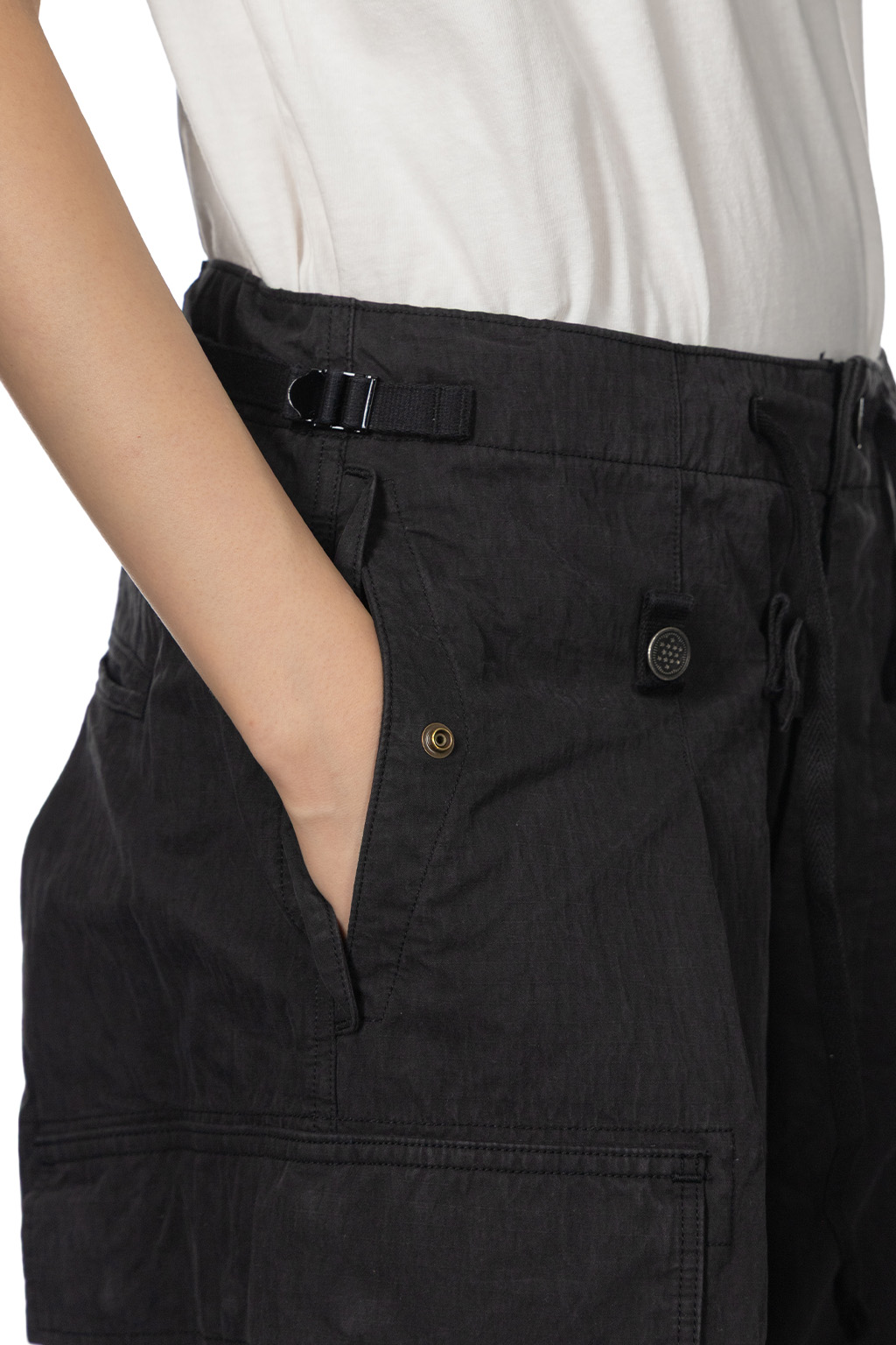 Kapital - Rip Stop JUMBO Cargo Pants - Black