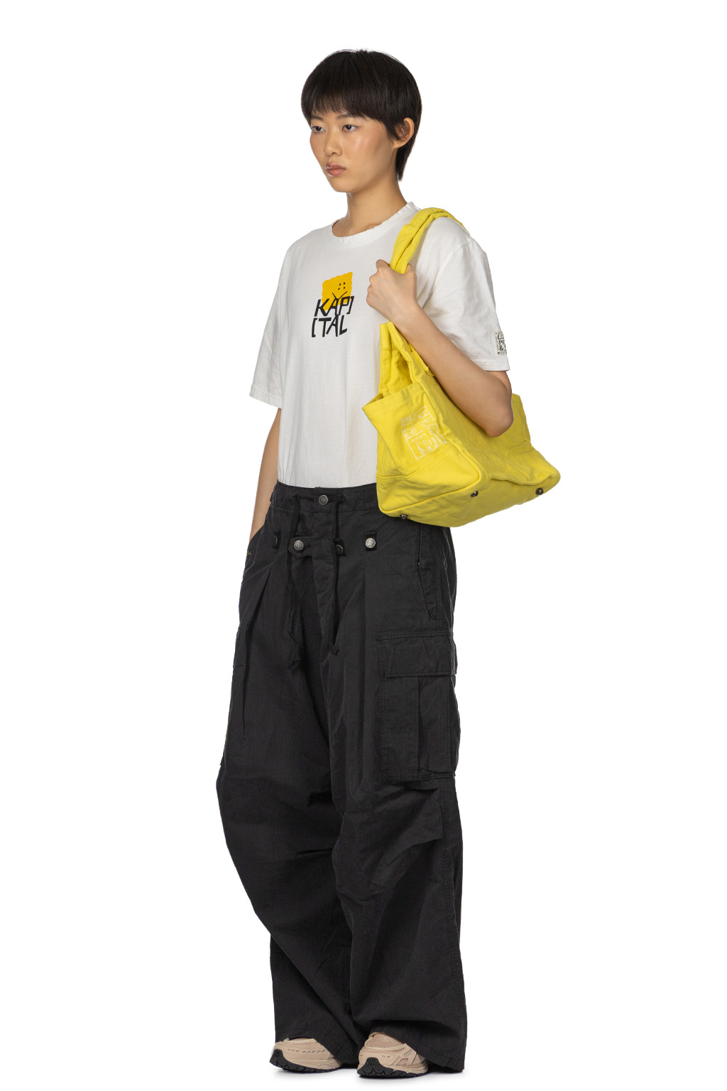 Kapital - Rip Stop JUMBO Cargo Pants - Black